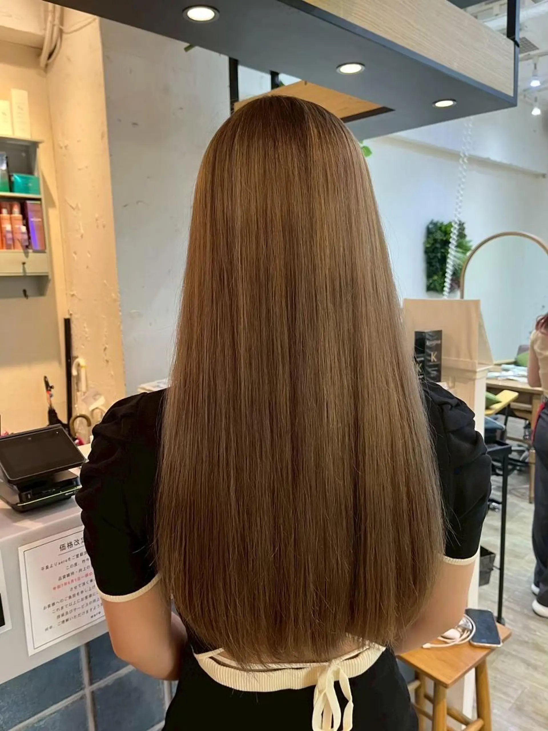 セミロング カラー セミロングパーマ バレイヤージュ ブリーチ ダブルカラー ハイライトカラー N° +aero 横浜のヘアスタイル