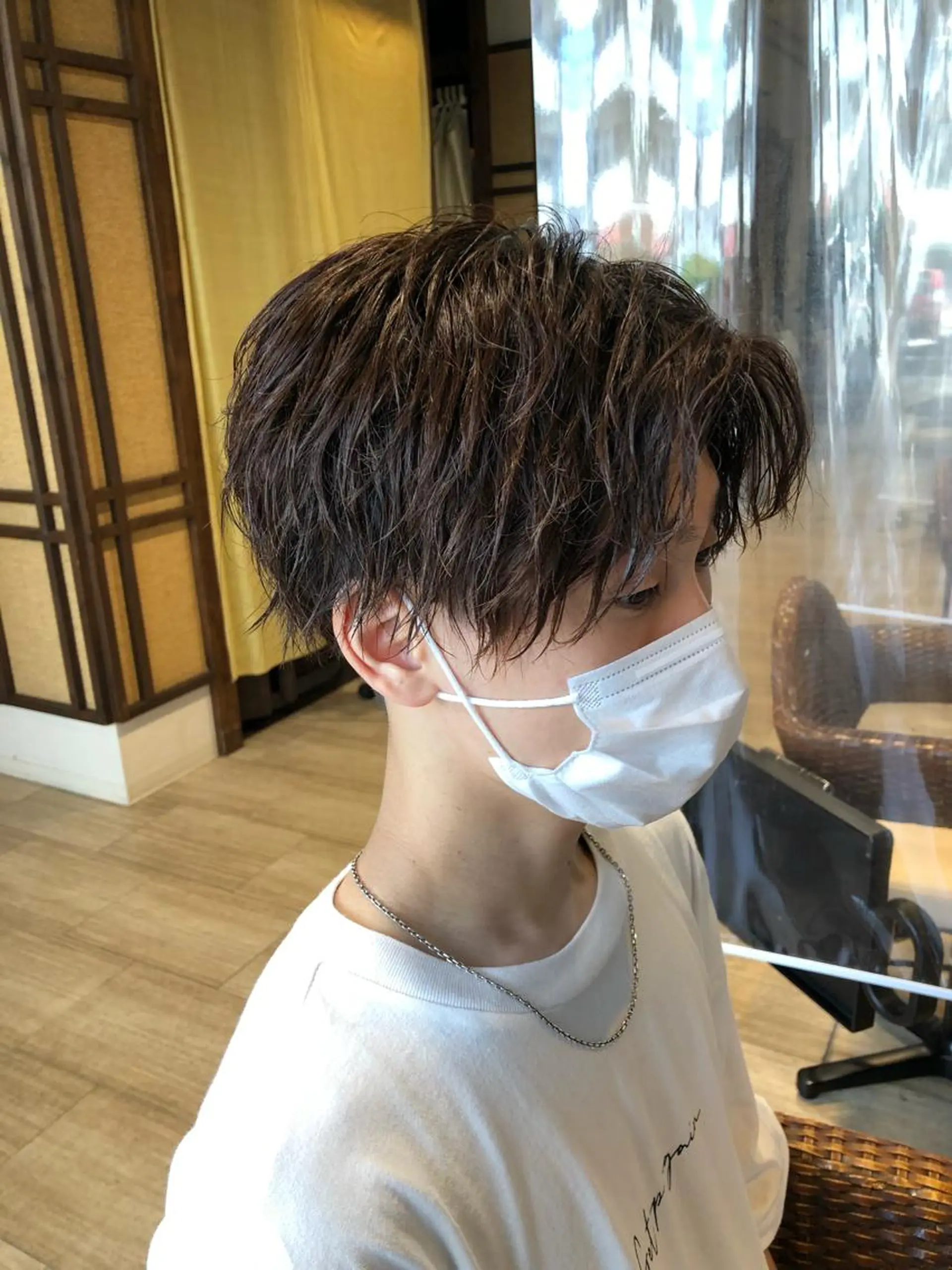 ショート パーマ メンズ パーマ/ハイトーン スパイキー/神田正紀のヘアスタイル