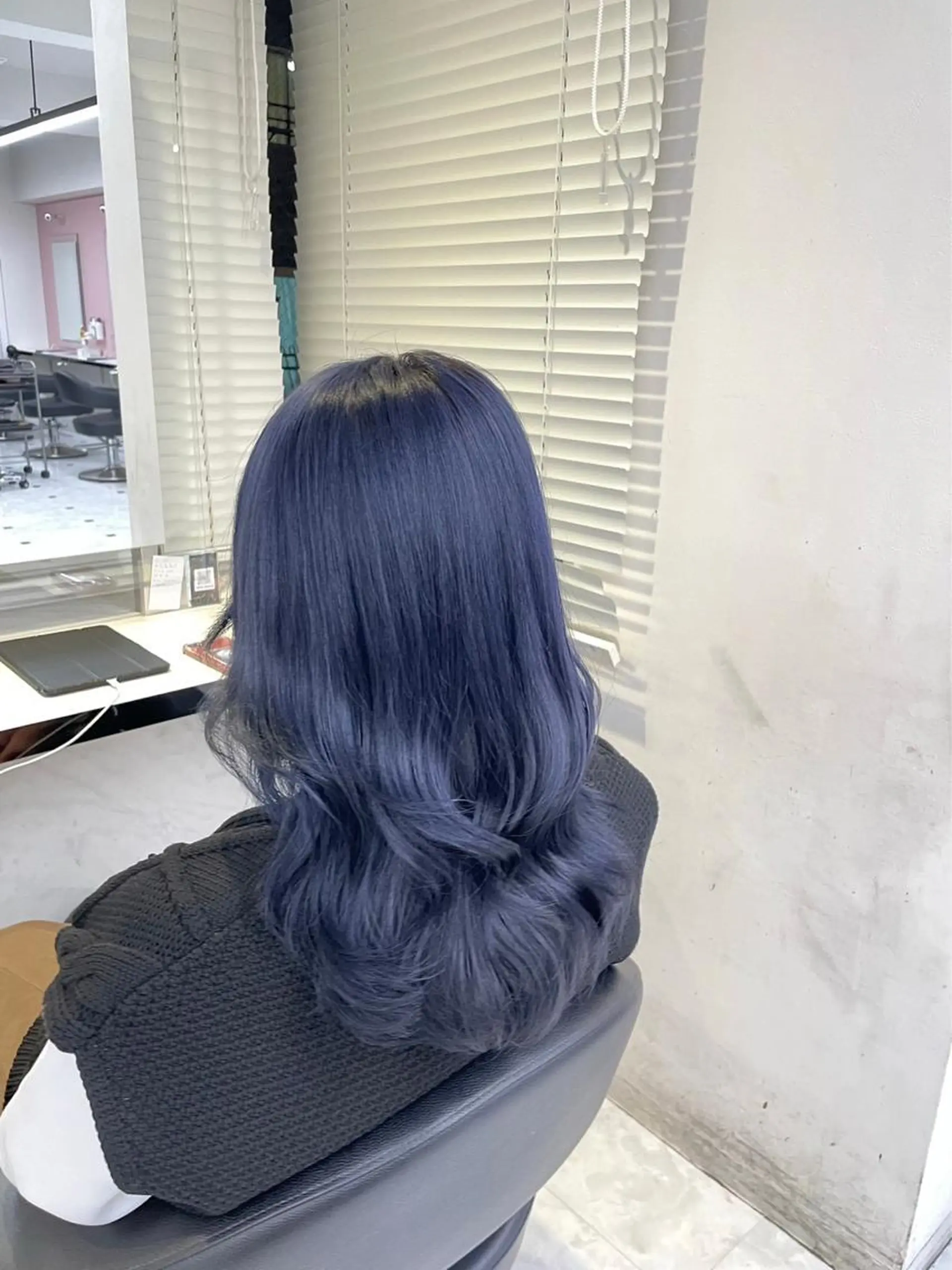 セミロング カラー 色落ち綺麗🩰ハイ トーン🎀RINKAのヘアスタイル