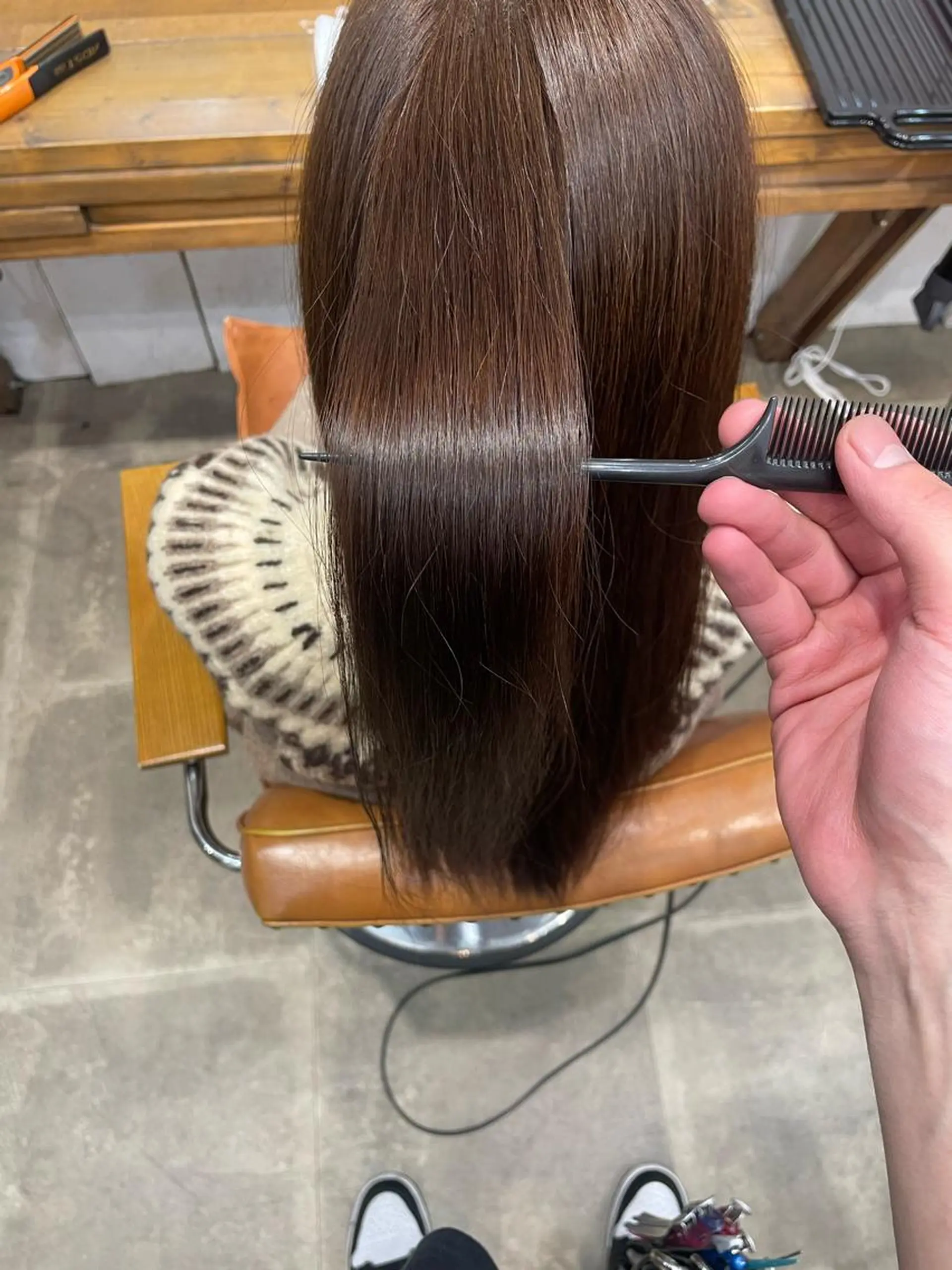 ロング カラー 松田 恋のヘアスタイル