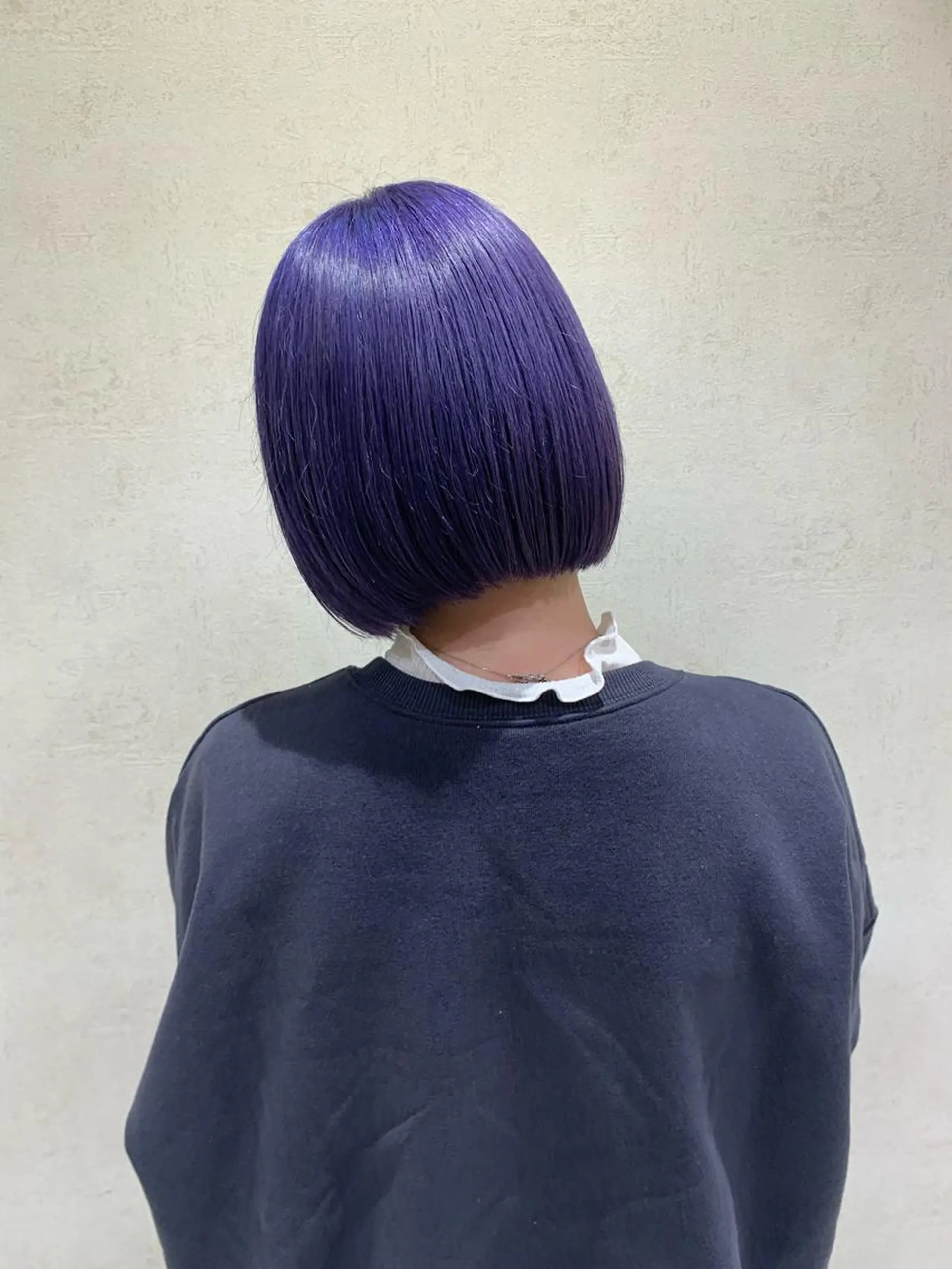 ショート パープルカラー フェザー/ニュアンス パーマ/ryutoのヘアスタイル