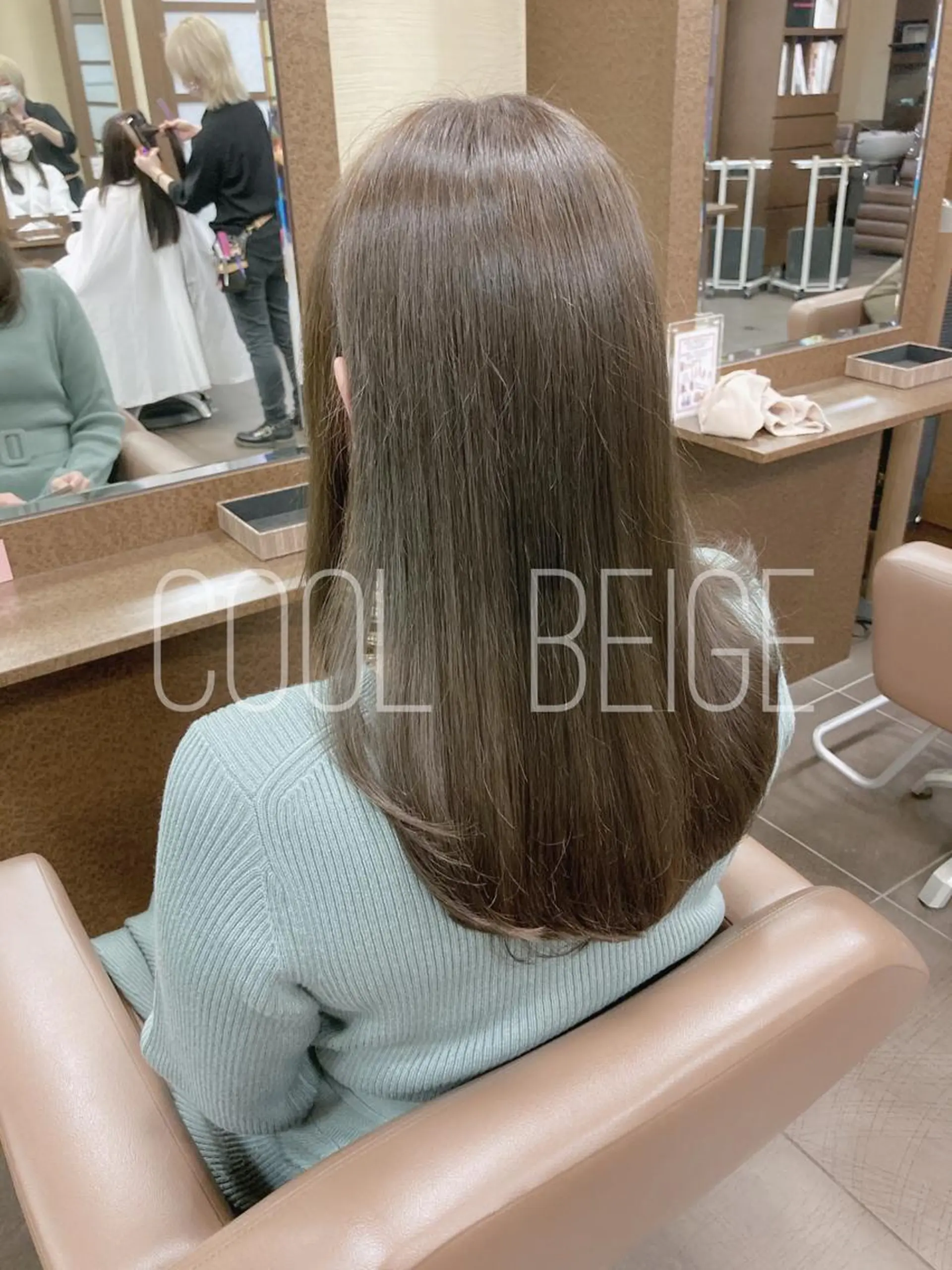 ロング カラー ベージュカラー ブリーチ ブリーチなしカラー 🌟東銀座マンツーマ ン🌟タカナシのヘアスタイル