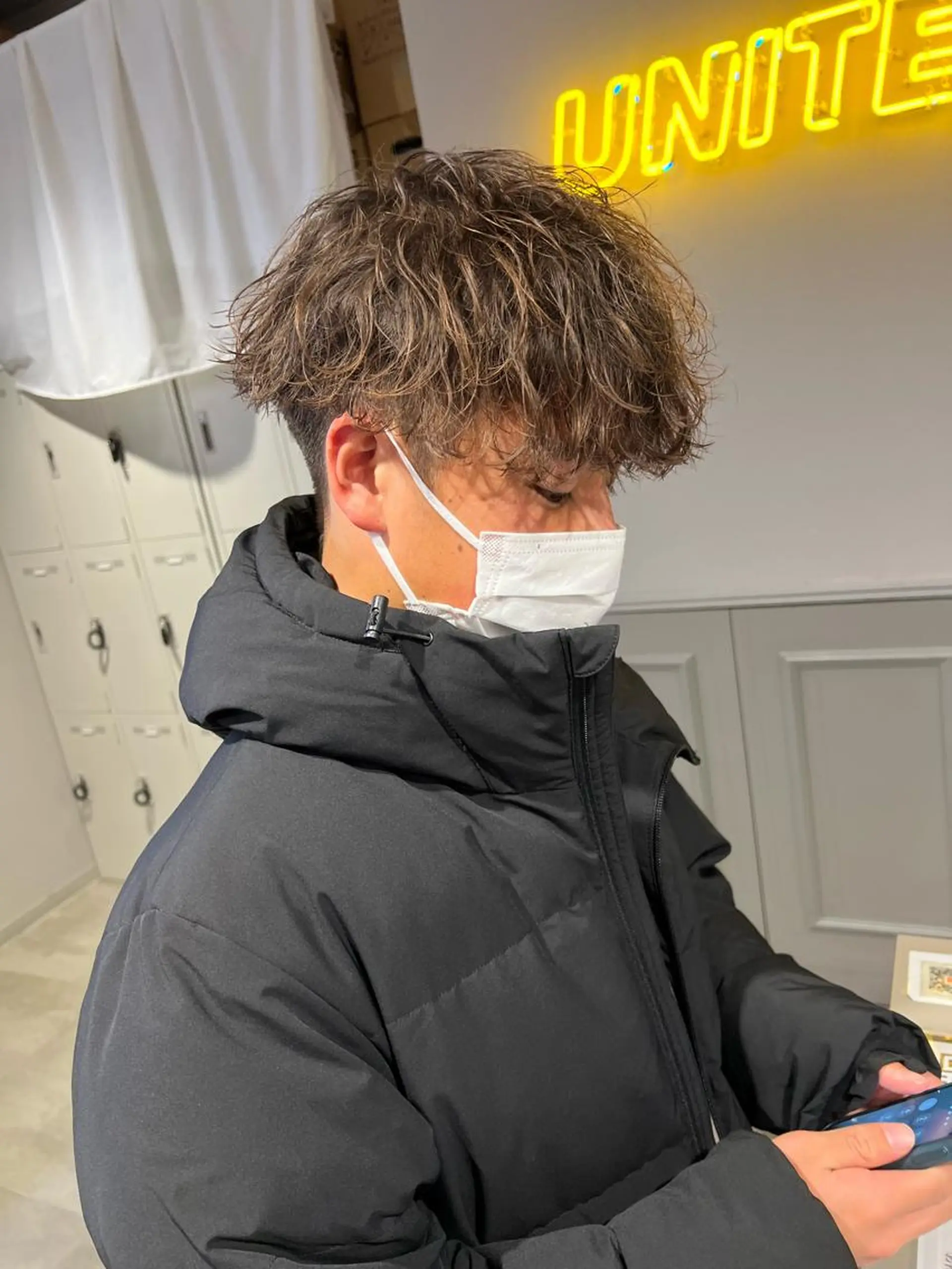 パーマ メンズ men's特化 値段以上の仕上がりにのヘアスタイル