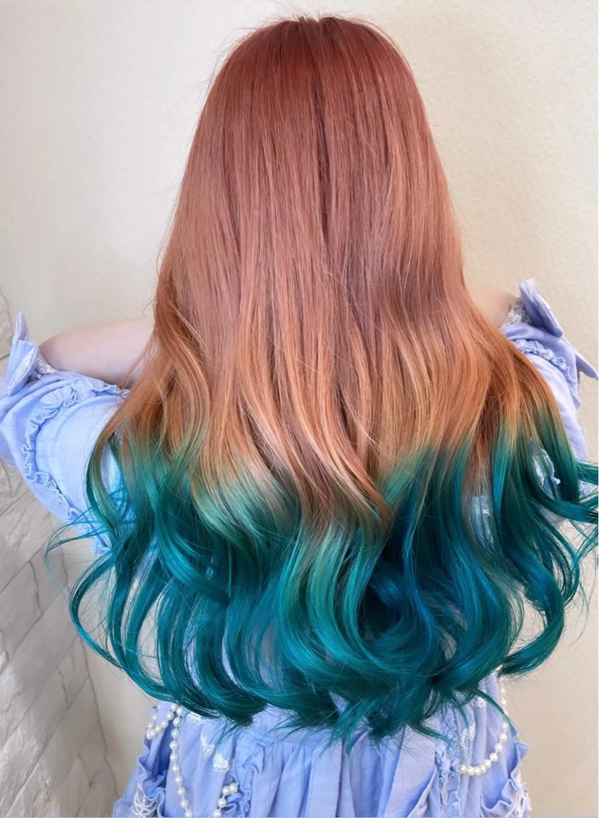 カラー ブルーカラー ピンクカラー ヘアカラー トリートメント 名古屋のピンク好き かずくん🦩のヘアスタイル