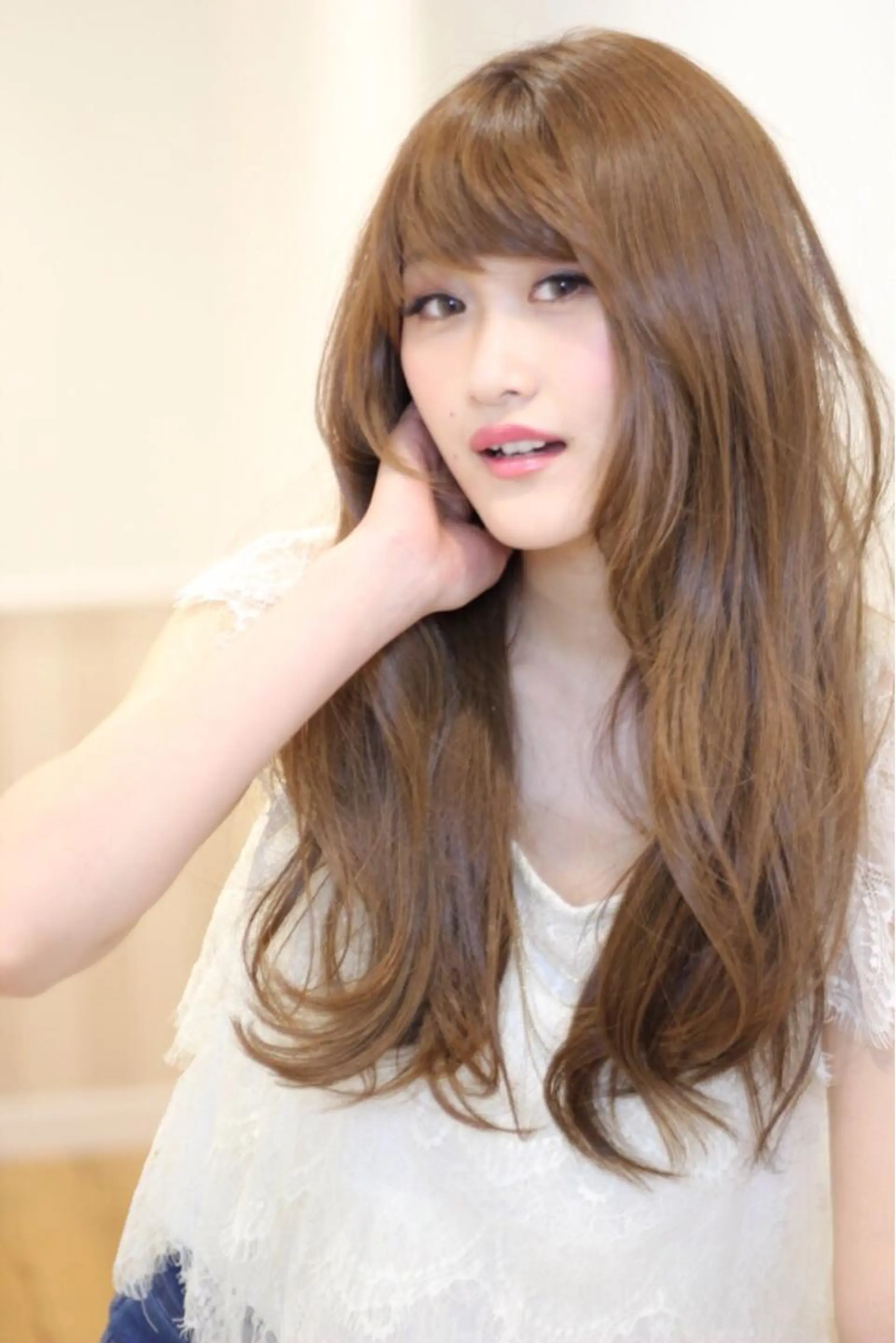 ロング カラー カット ヘアカラー トリートメント 金子 直樹のヘアスタイル