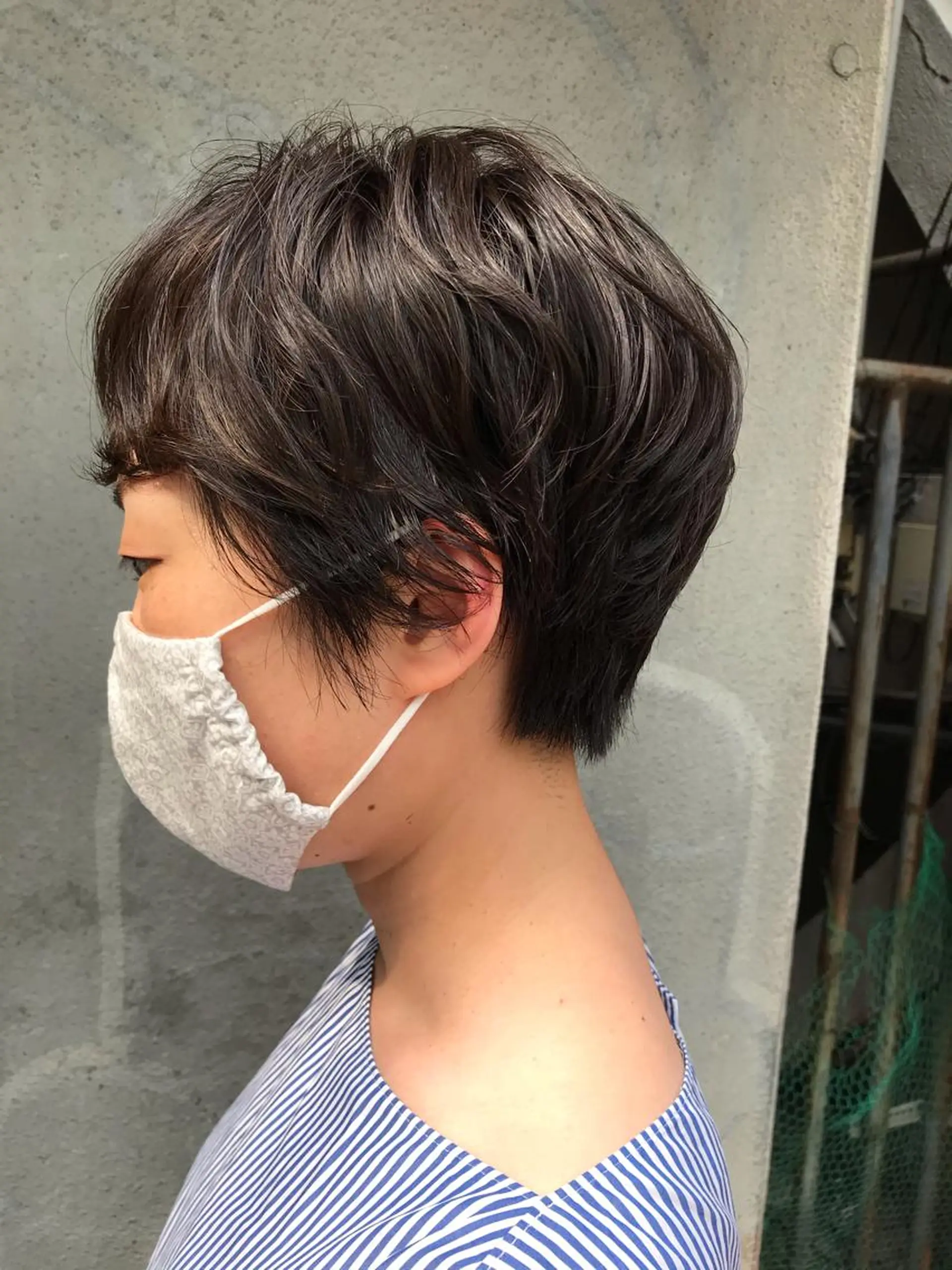 ショート カット パーマ トリートメント さの あやねのヘアスタイル