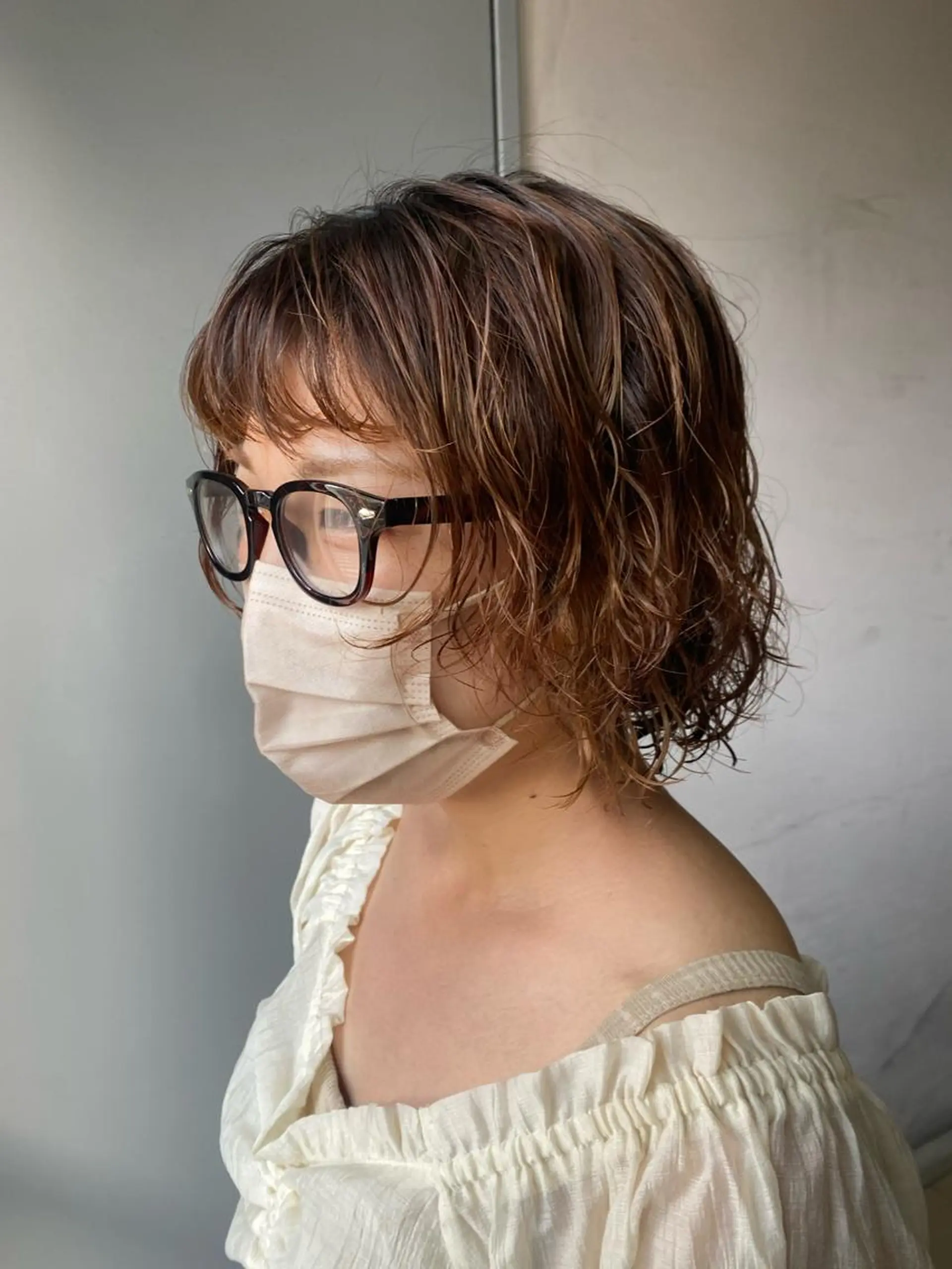 ショート パーマ 竹内 柚子のヘアスタイル