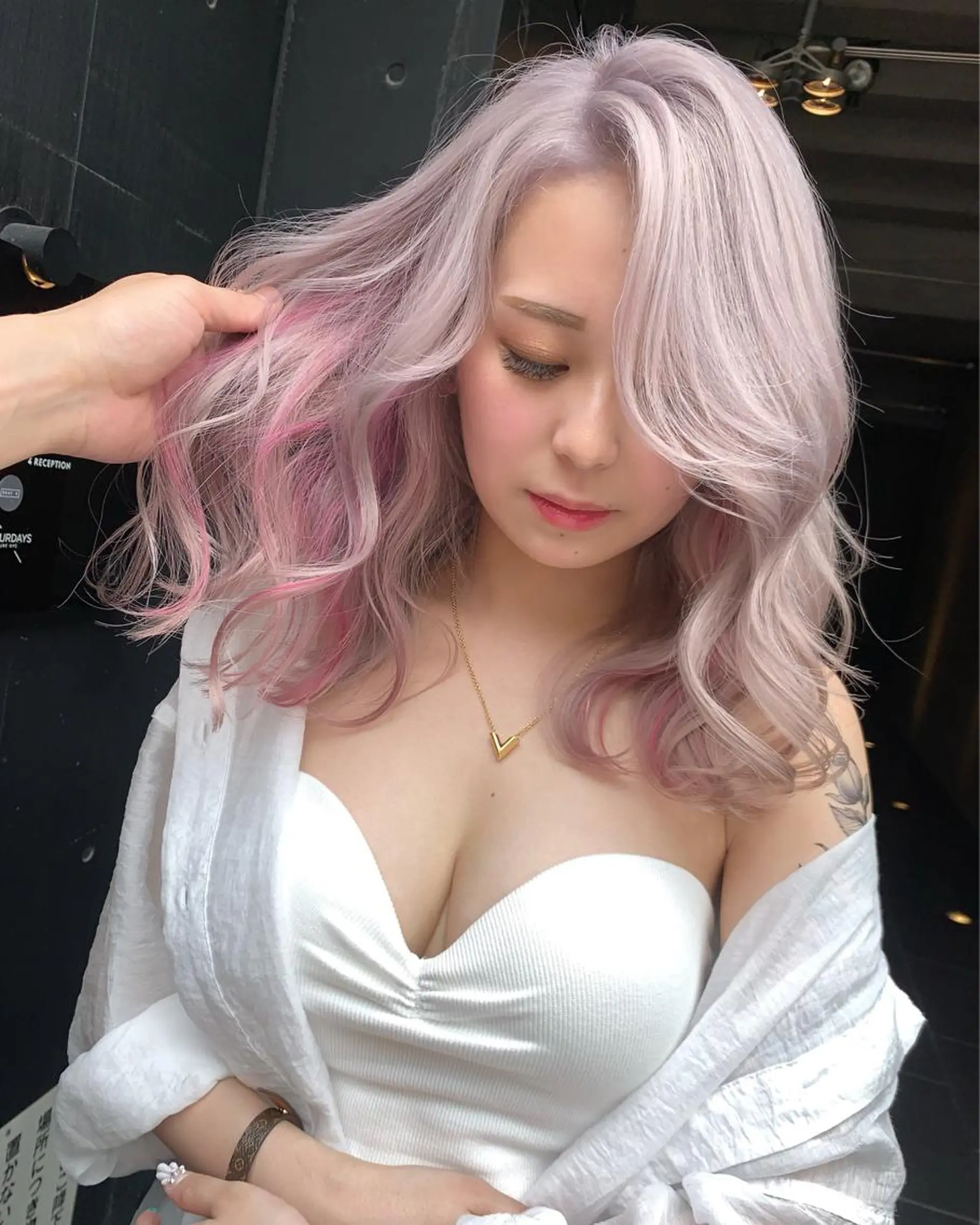 カラー ダブルカラー BLEACHi /noeのヘアスタイル