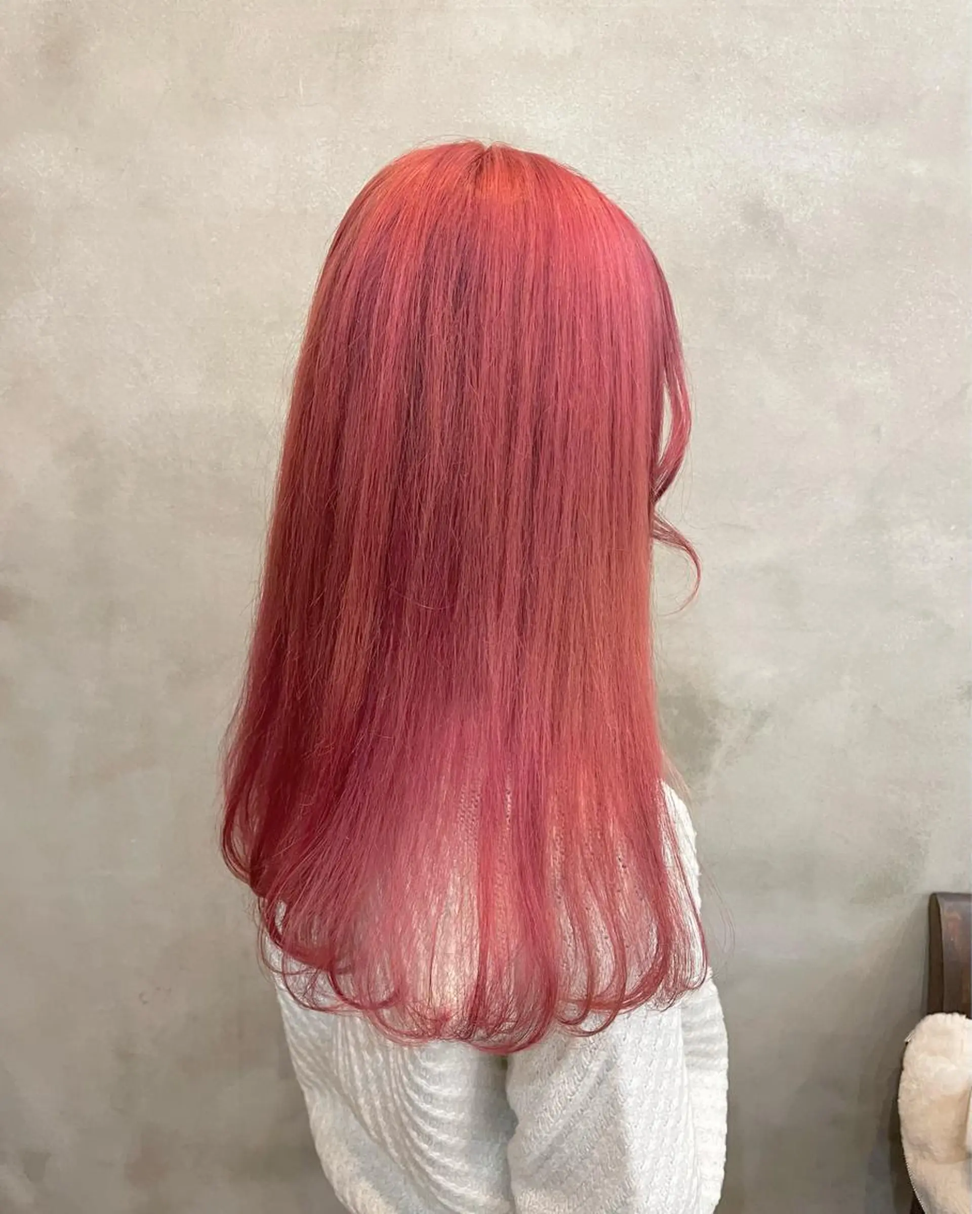 ロング カラー ヘアアレンジ ヘアカラー 【ピンク/韓国ヘア/ ヘアセット】亜海のヘアスタイル