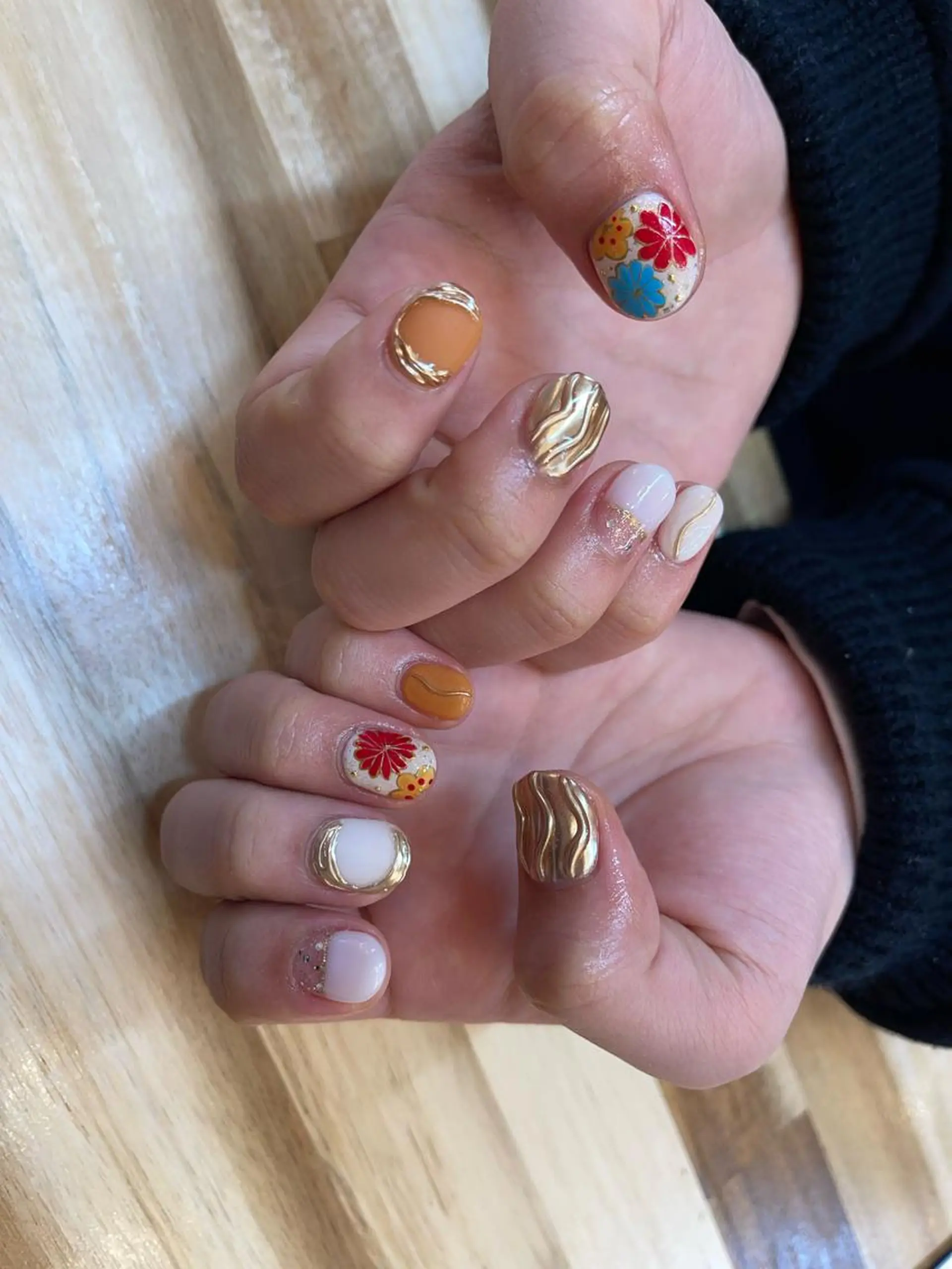 ネイル 成人式 ハンドネイル NAIL Alaia 𓇼のネイルデザイン