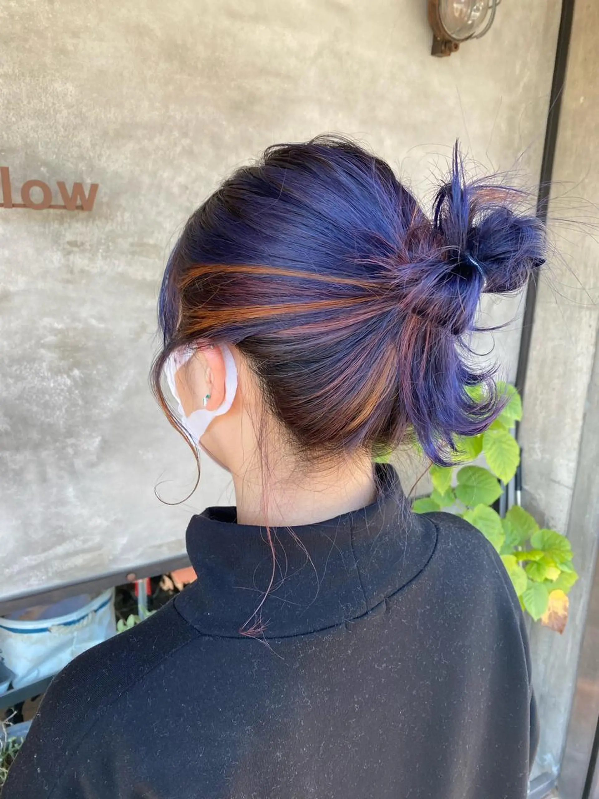 カラー ブリーチ デザインカラー オレンジ ピンクカラー スロウ（slow）所属・slow✂︎ 矢野芹奈のヘアスタイル