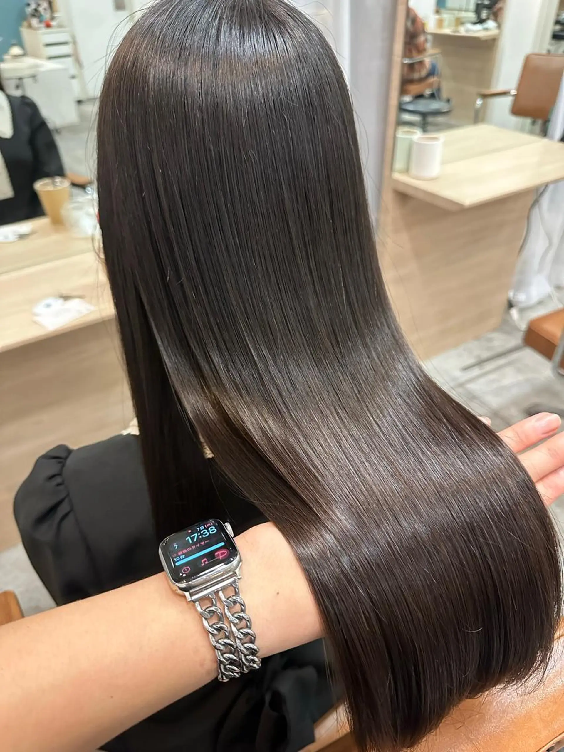 セミロング カラー セミロングパーマ アッシュ ベージュカラー ブリーチ ブラウンカラー 👑髪質改善の匠👑 サンジョウ ユウキのヘアスタイル