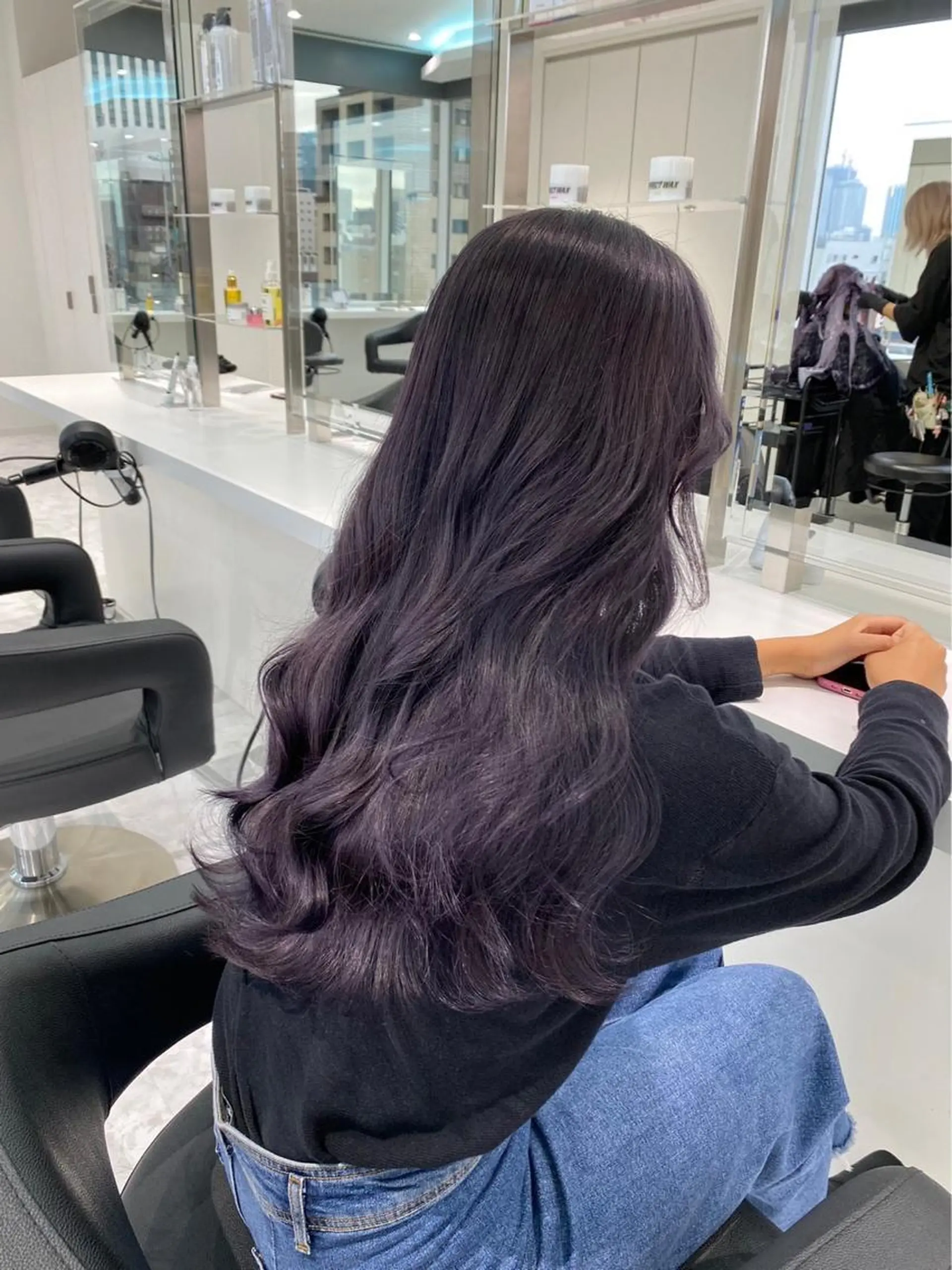 セミロング ヘアカラー トリートメント ヘッドスパ ヘアセット ♡上品韓国髪♡ブラ ウン/SAYATOのヘアスタイル