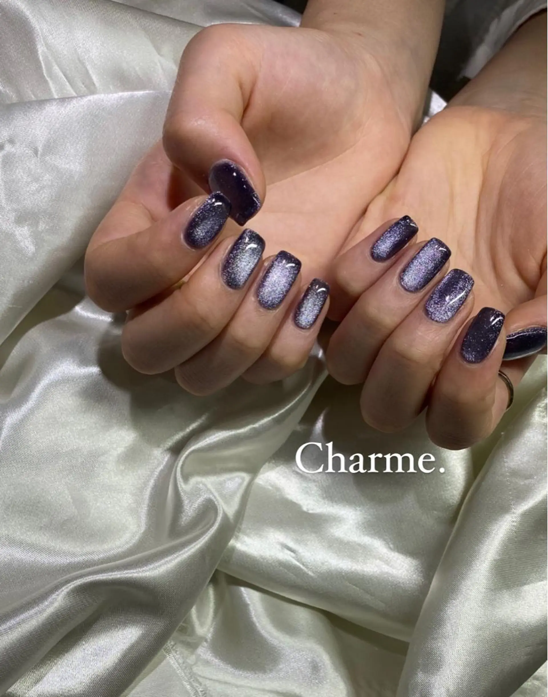 ネイル ジェルネイル マグネットネイル ハンドネイル ハンドケア Charme. NOBUKOのネイルデザイン