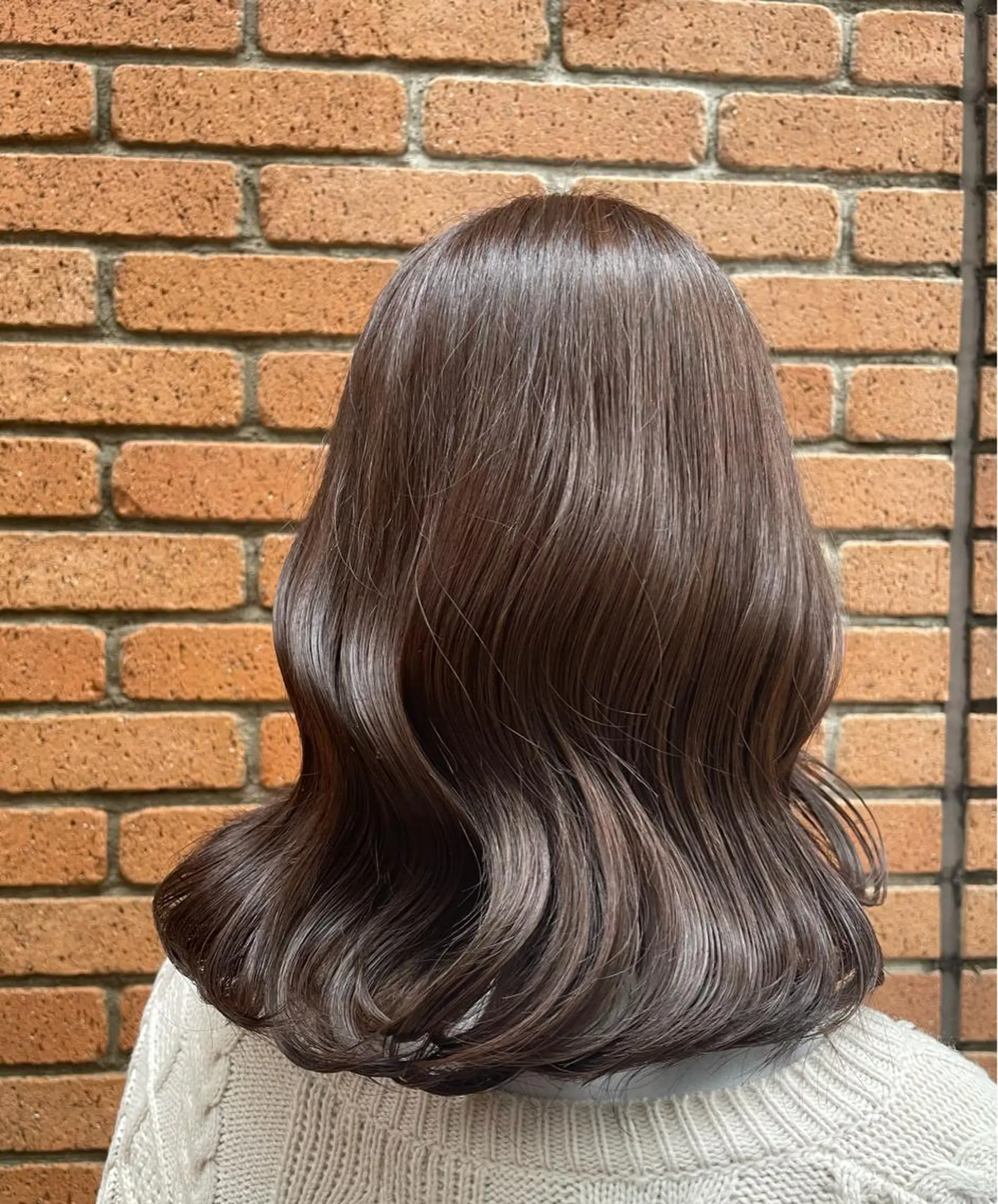 ミディアム カラー ブラウンカラー ANNA 🧸のヘアスタイル