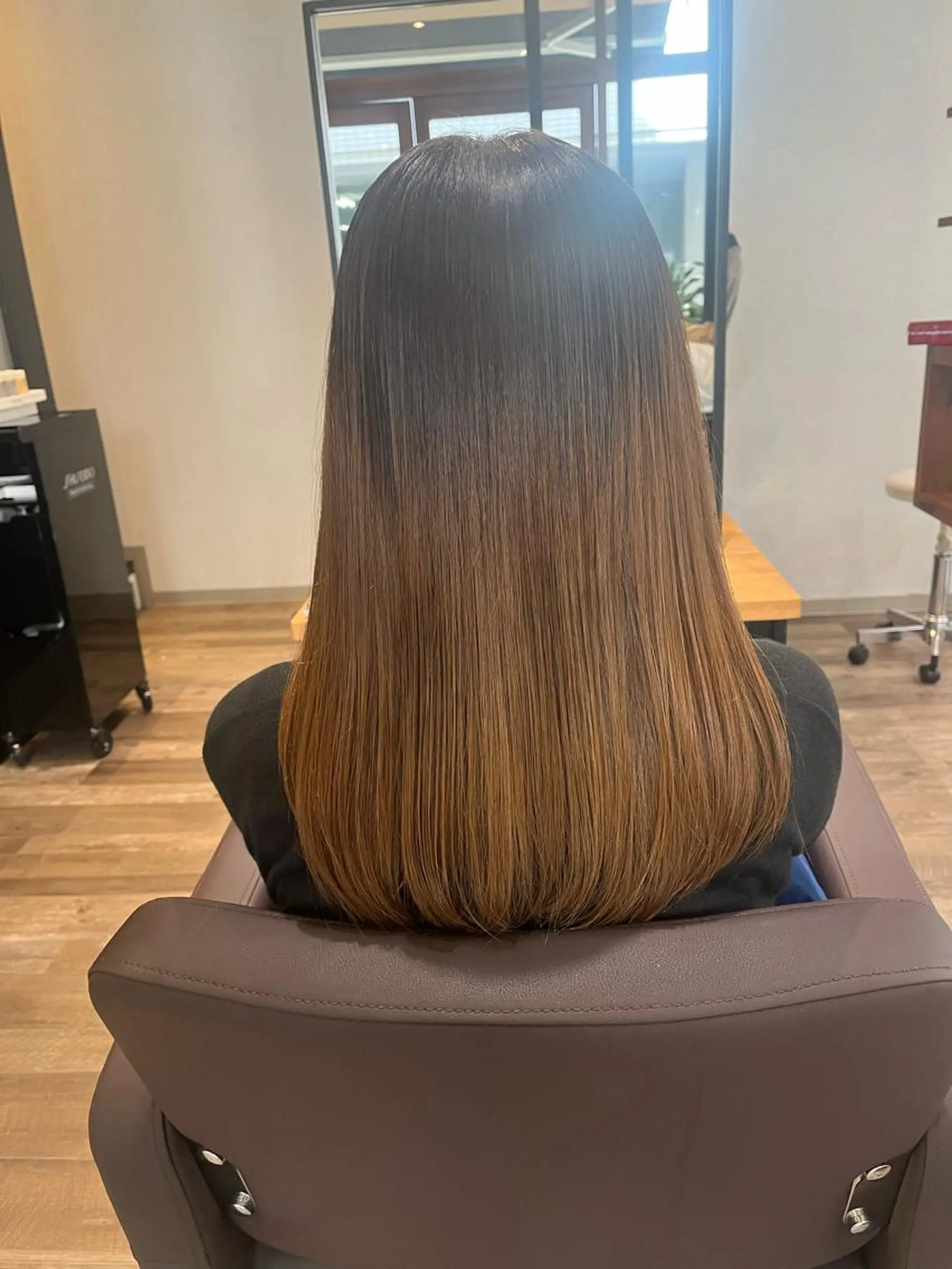 ミディアム 艶カラー推し！ なかはらあかりのヘアスタイル