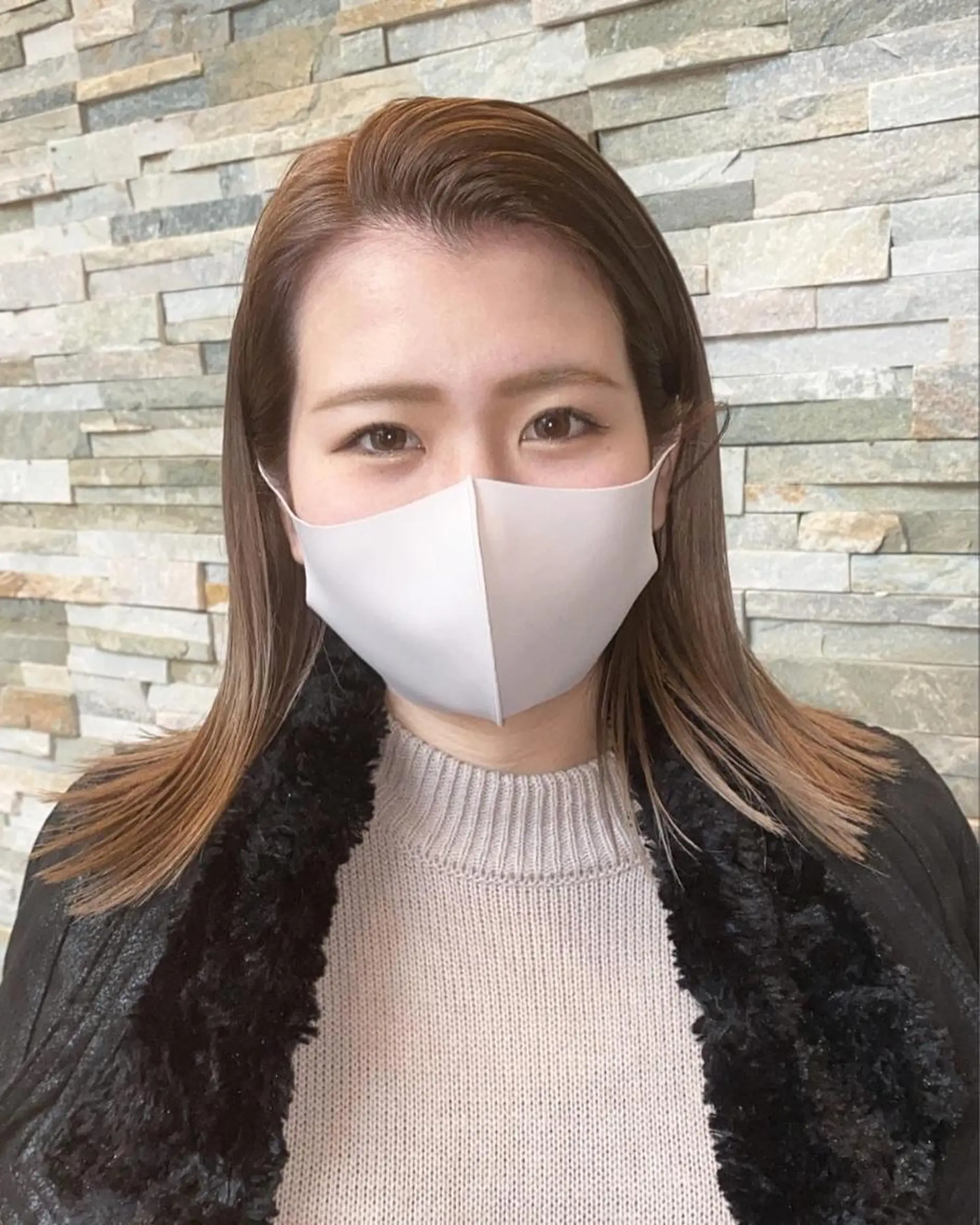 ミディアム デザインカラー/ボブ ブリーチカラー/ユリのヘアスタイル