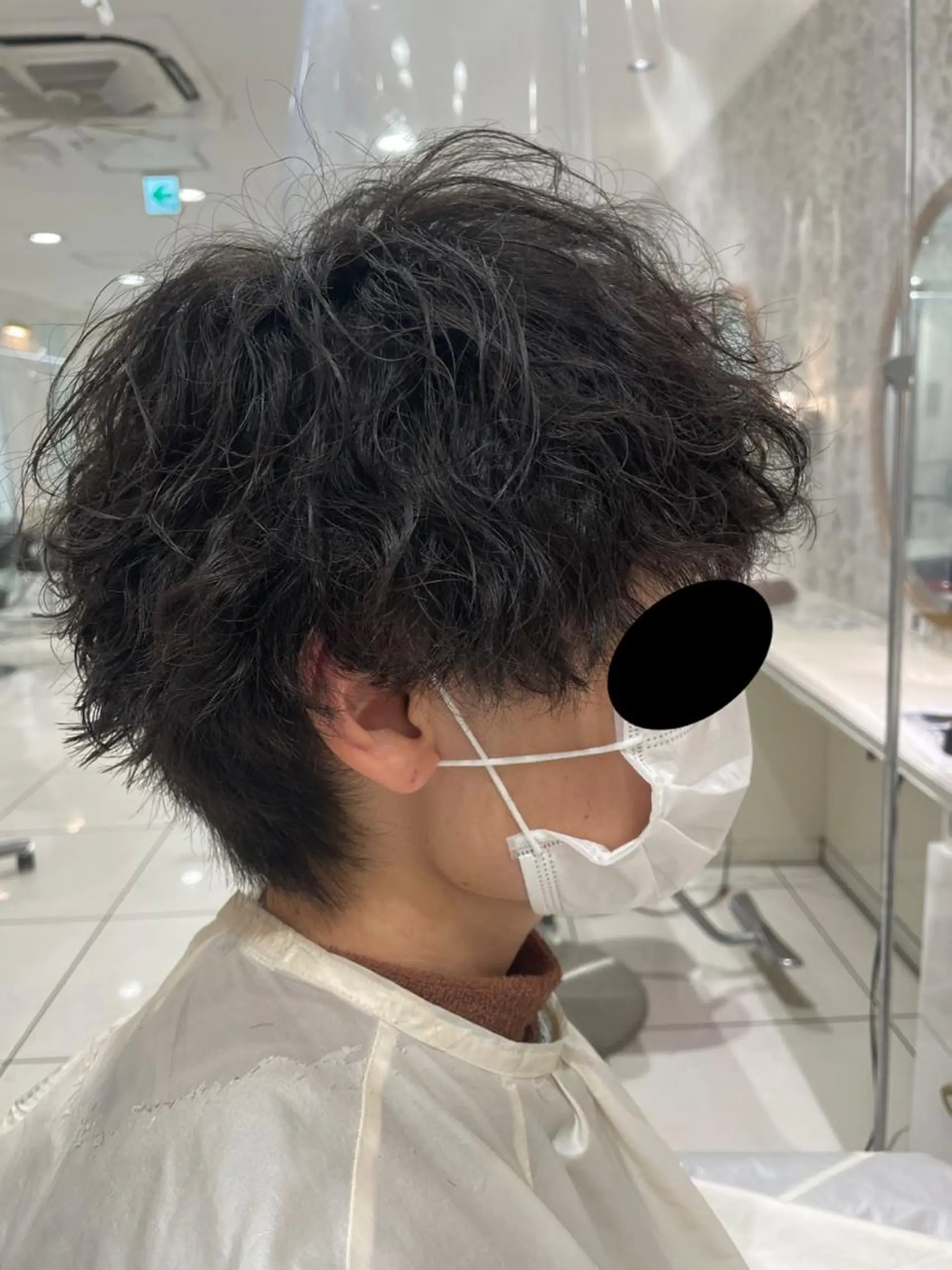 パーマ メンズ メンズパーマ 波巻きパーマ 🔹メンズ縮毛矯正 川島爽楽🔹のヘアスタイル