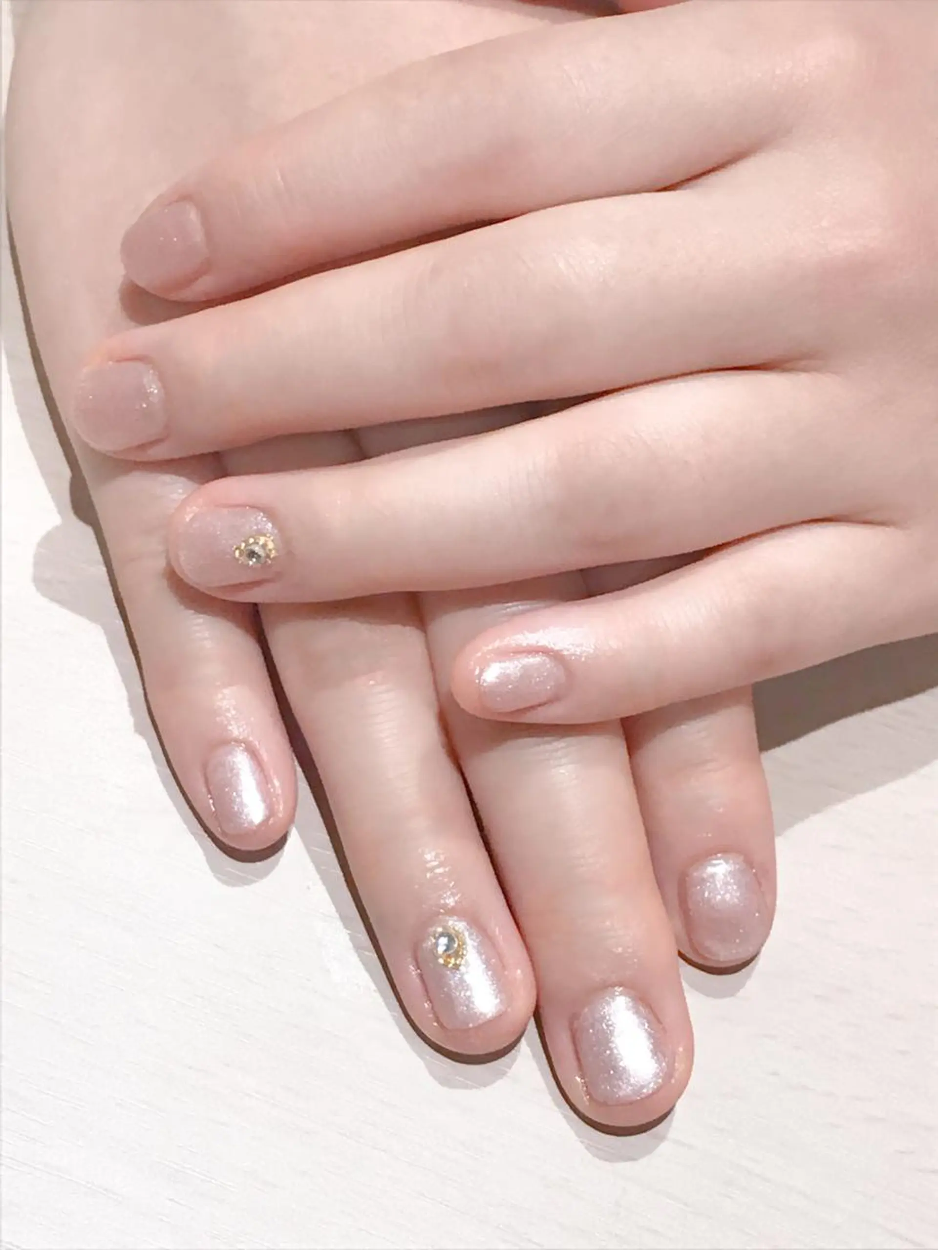 ネイル ラメ(グリッター) ワンカラーネイル Nyanco Nailのネイルデザイン