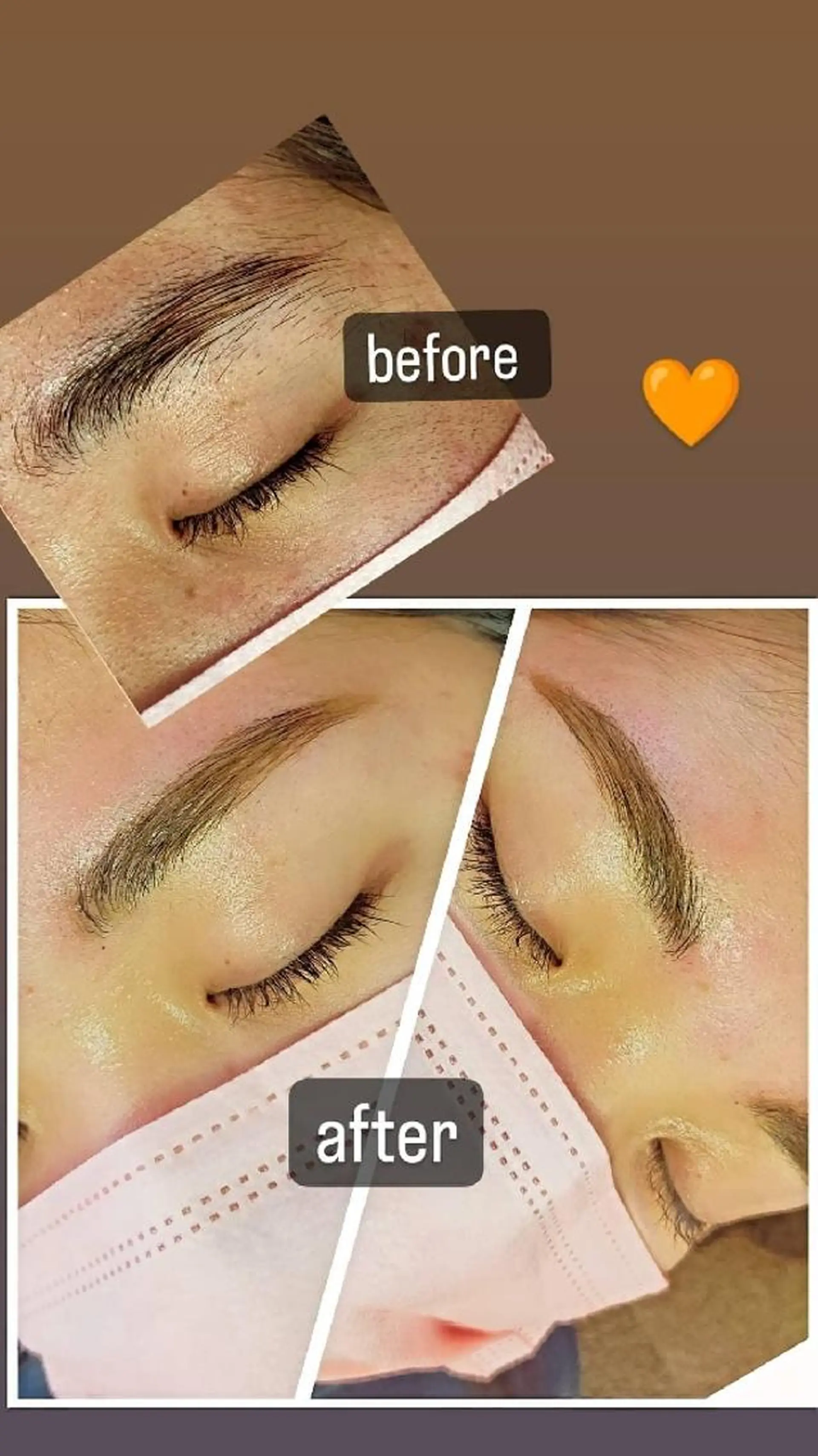 アイブロウ ハリウッドブロウリフト ワックス脱毛 宜野湾Eyelash w/の眉毛・アイブロウイメージ