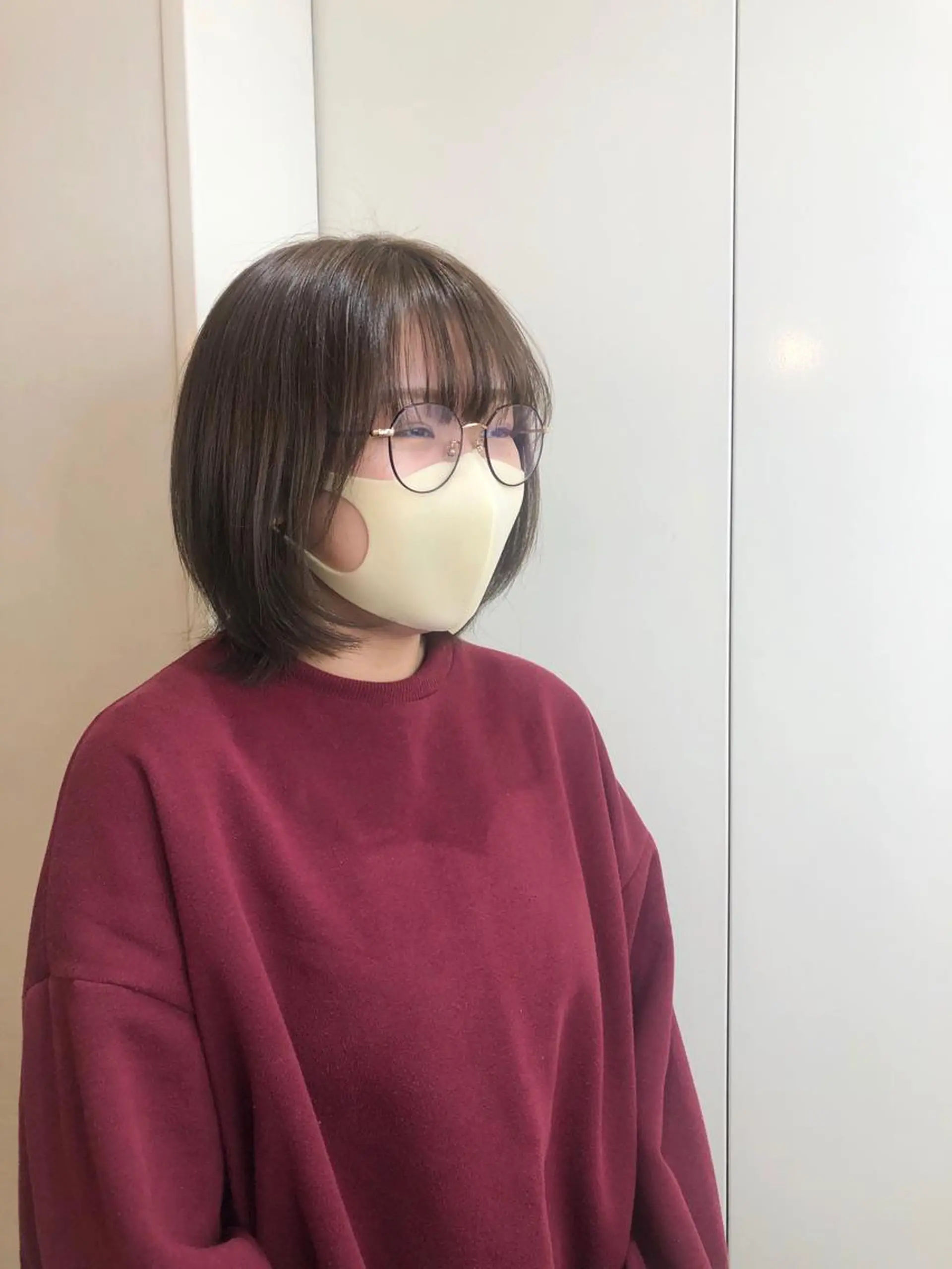 ショート カラー アッシュ アッシュグレー アッシュグレージュ ベージュカラー 透明感カラー ショート/パーマ/ カラー/FUKOのヘアスタイル