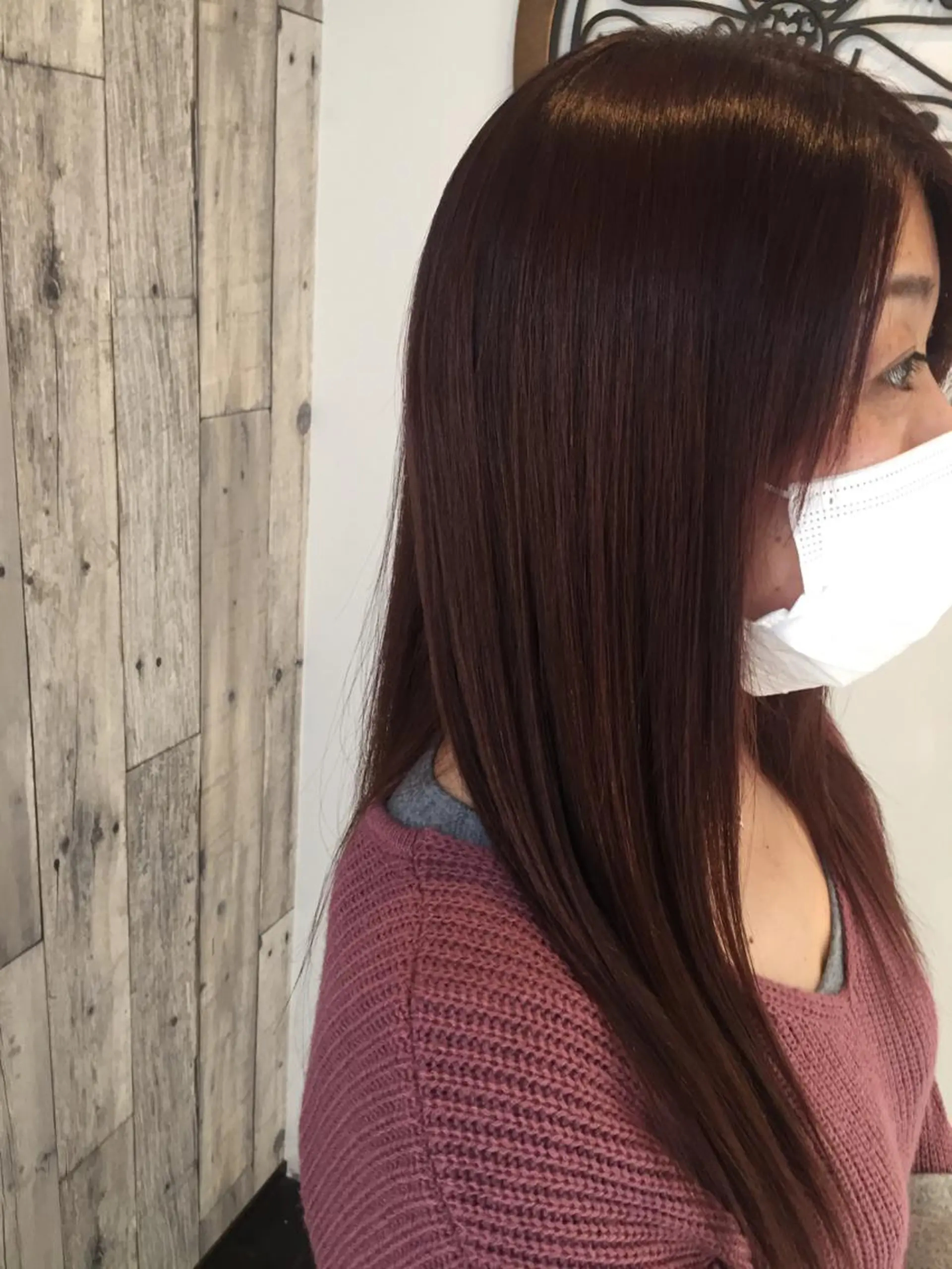 カラー アクアカラー 中山 ルミ子のヘアスタイル