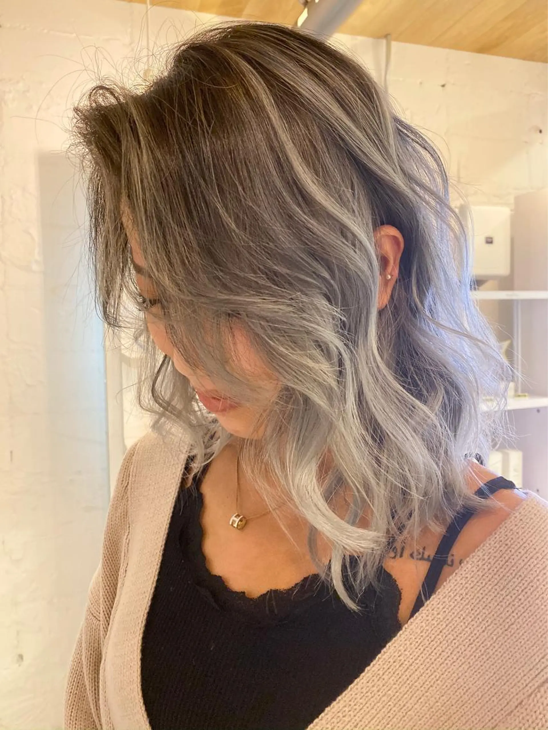 セミロング カラー welring hair salonのヘアスタイル