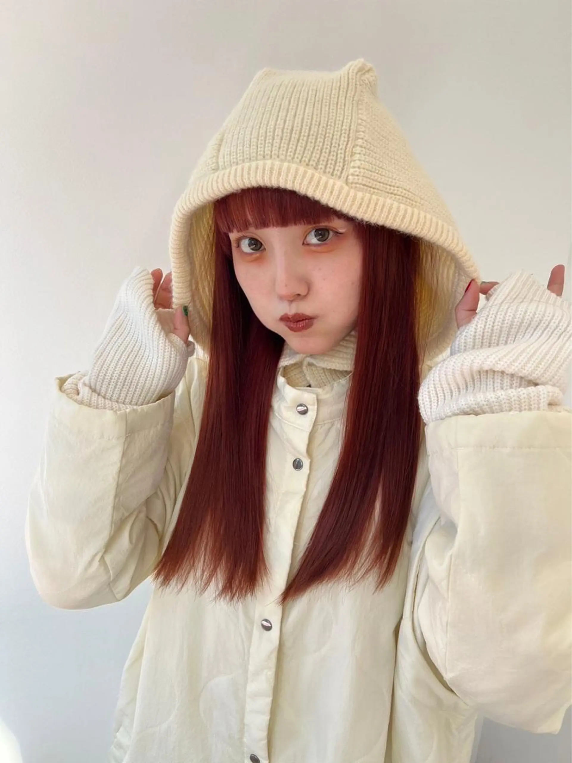 ロング カラー ハイトーンカラー オレンジ ピンクカラー ロング カット ヘアカラー トリートメント 🎀ダブルカラー/ ピンク×ガーリー🎀のヘアスタイル