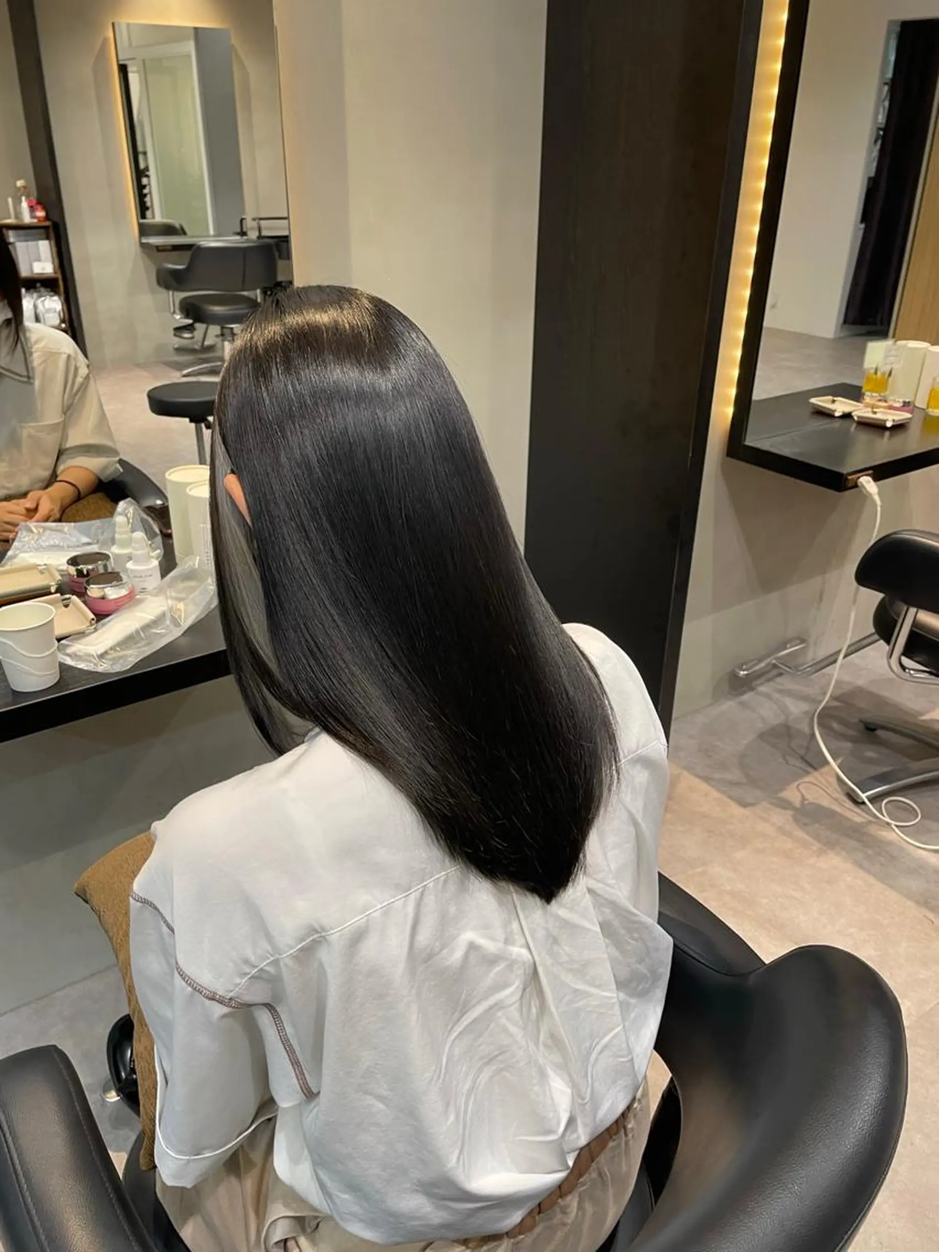 ロング ヘアカラー トリートメント カットモデル募集 ミネのヘアスタイル