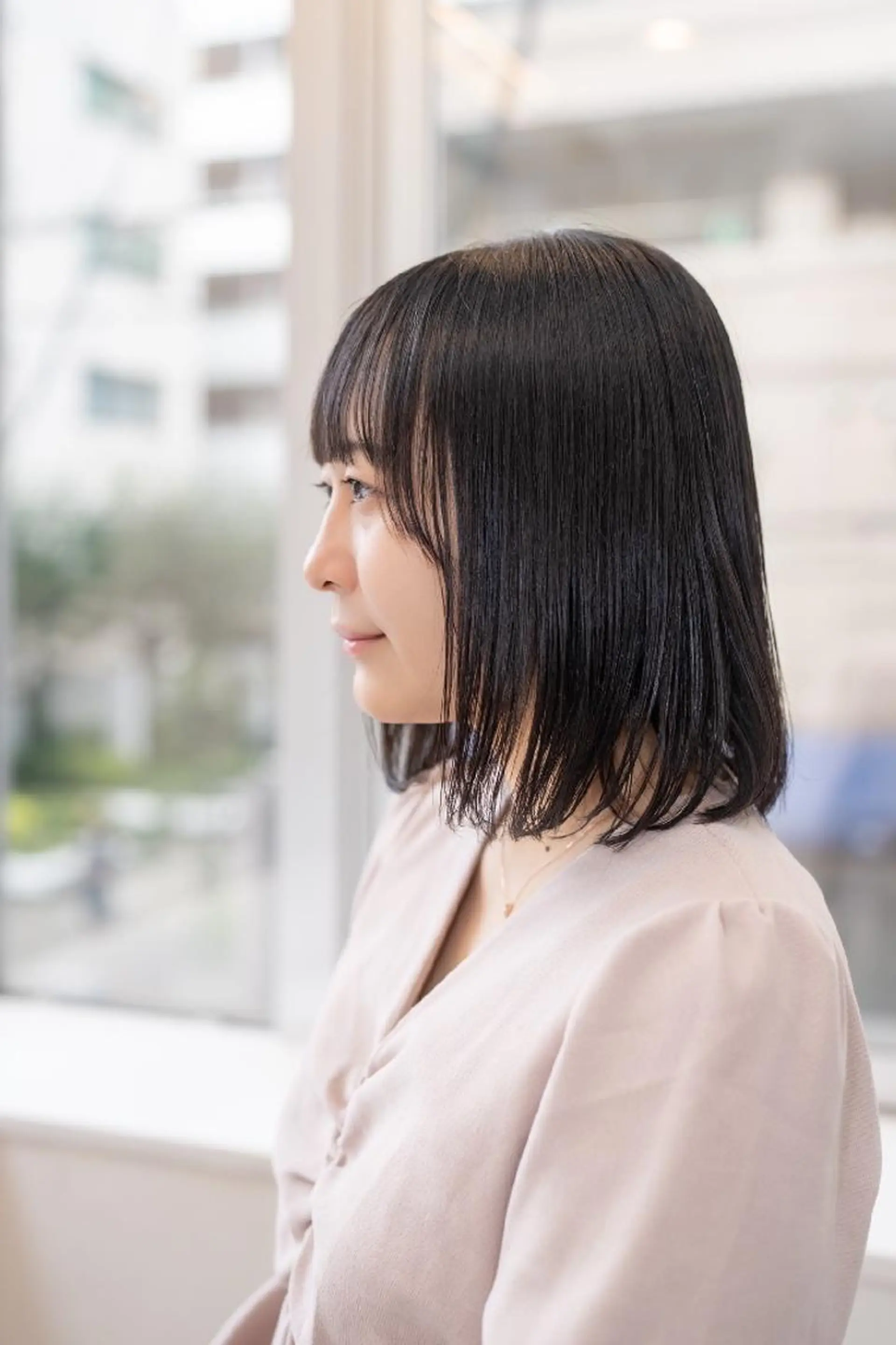 ミディアム パーマ カット 縮毛矯正 Lazo/ 原弥和子のヘアスタイル