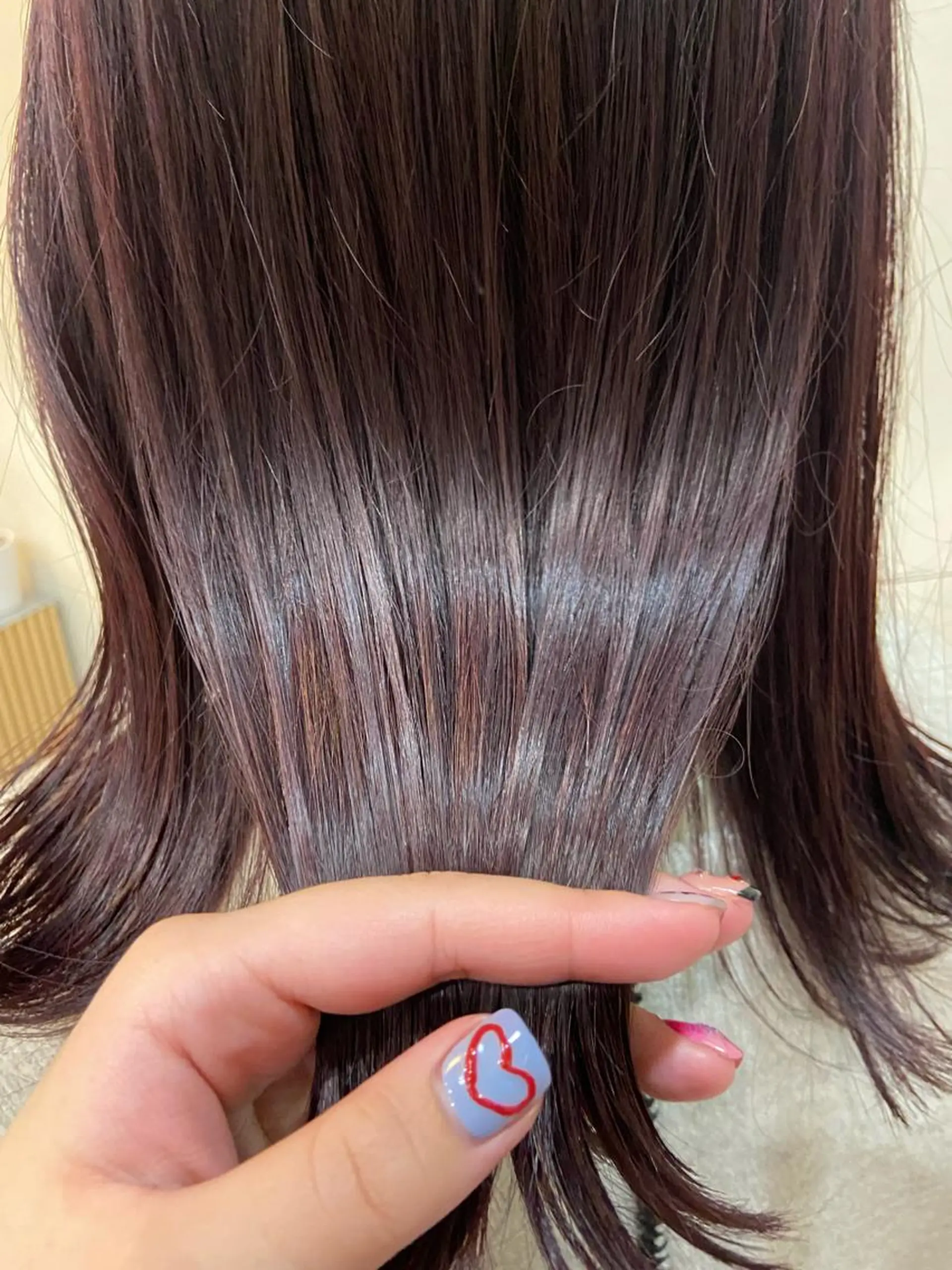 ミディアム ヘアカラー トリートメント ボブ/透明感カラー 🧸YUI❤️のヘアスタイル