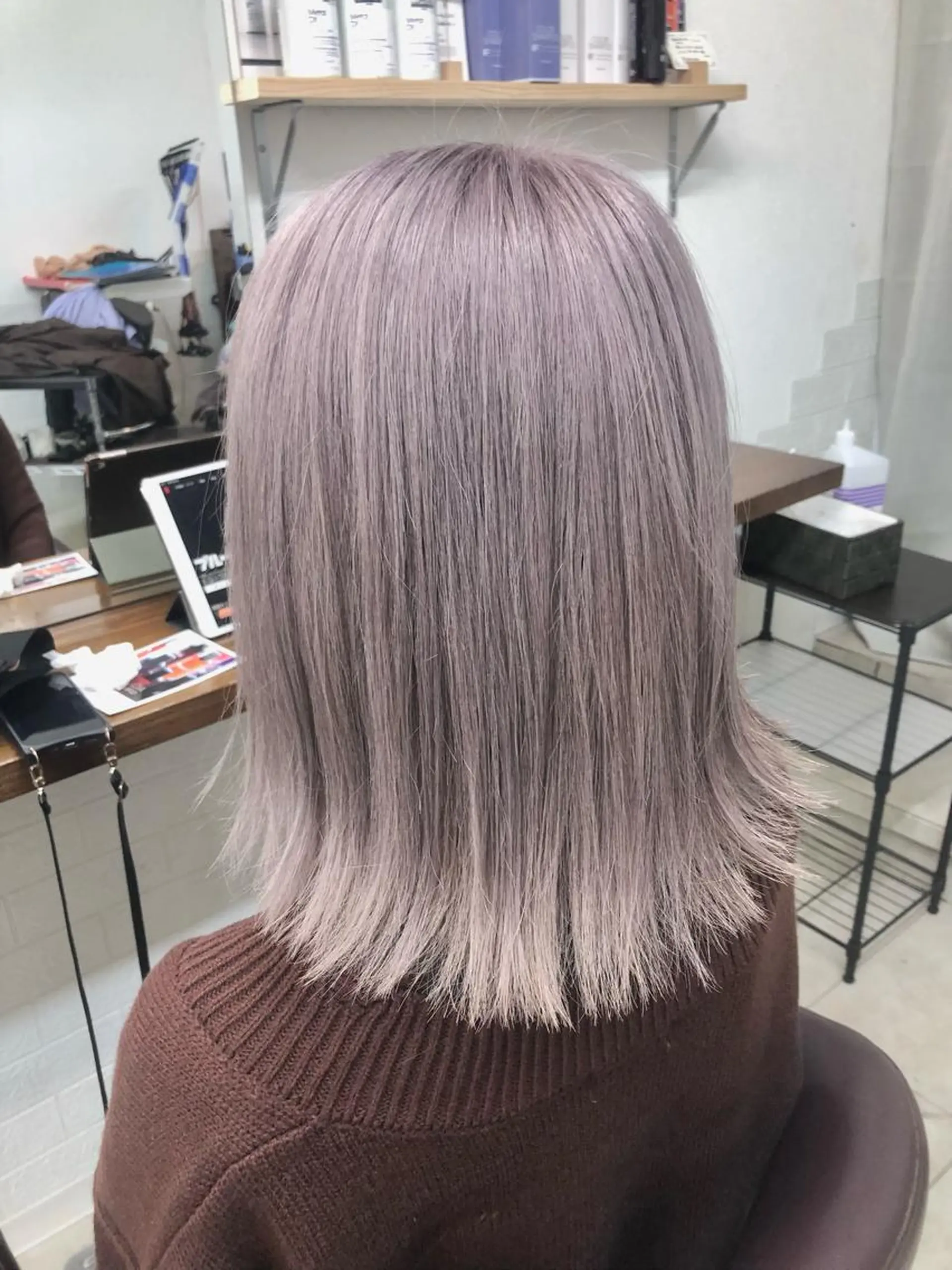 カラー ダブルスキルエクステ /羽エクステ白石宇由のヘアスタイル