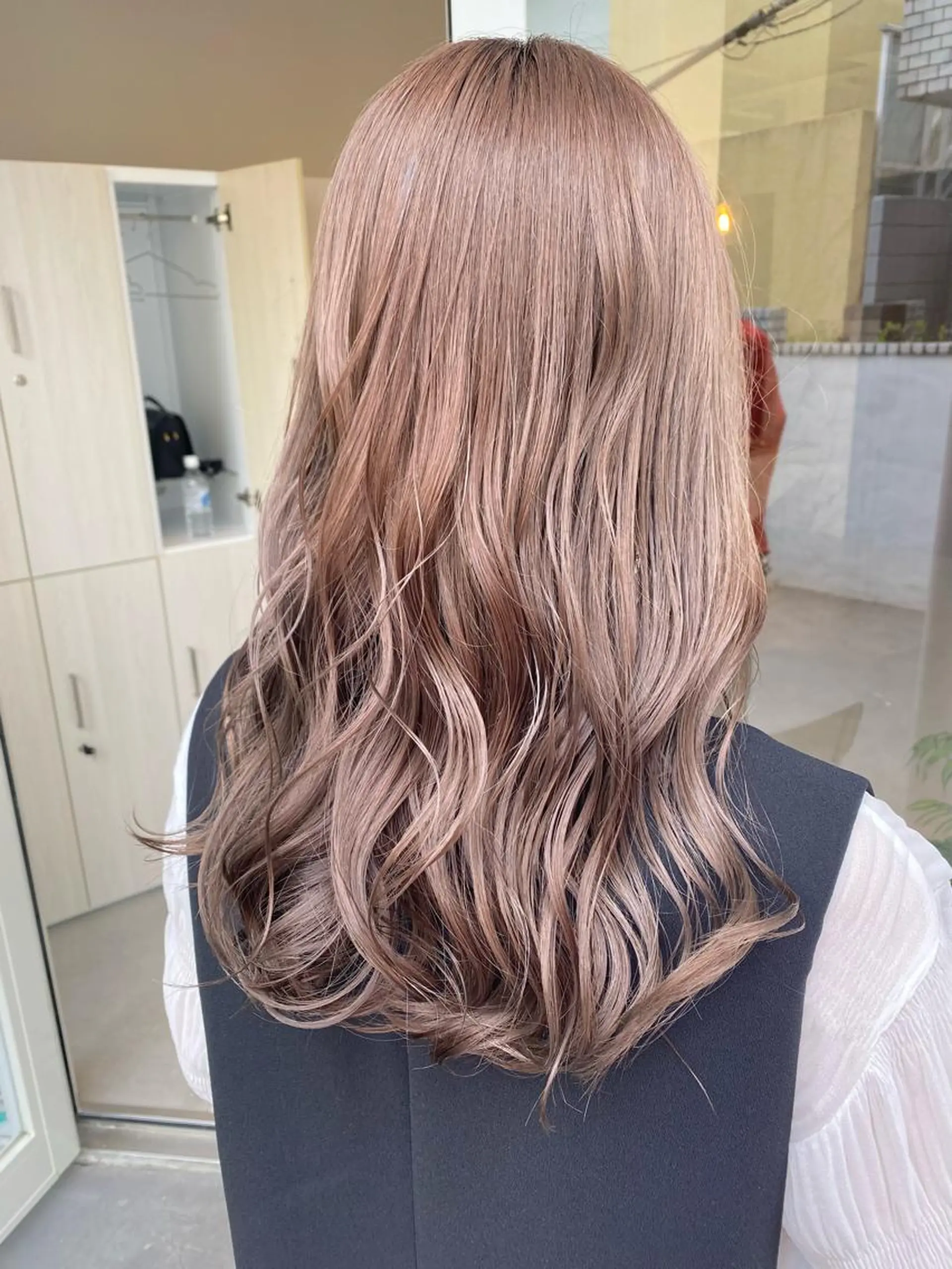 ロング カラー ブリーチ ブラウンカラー ハイトーン×似合わせ 🌱中川慎之介のヘアスタイル