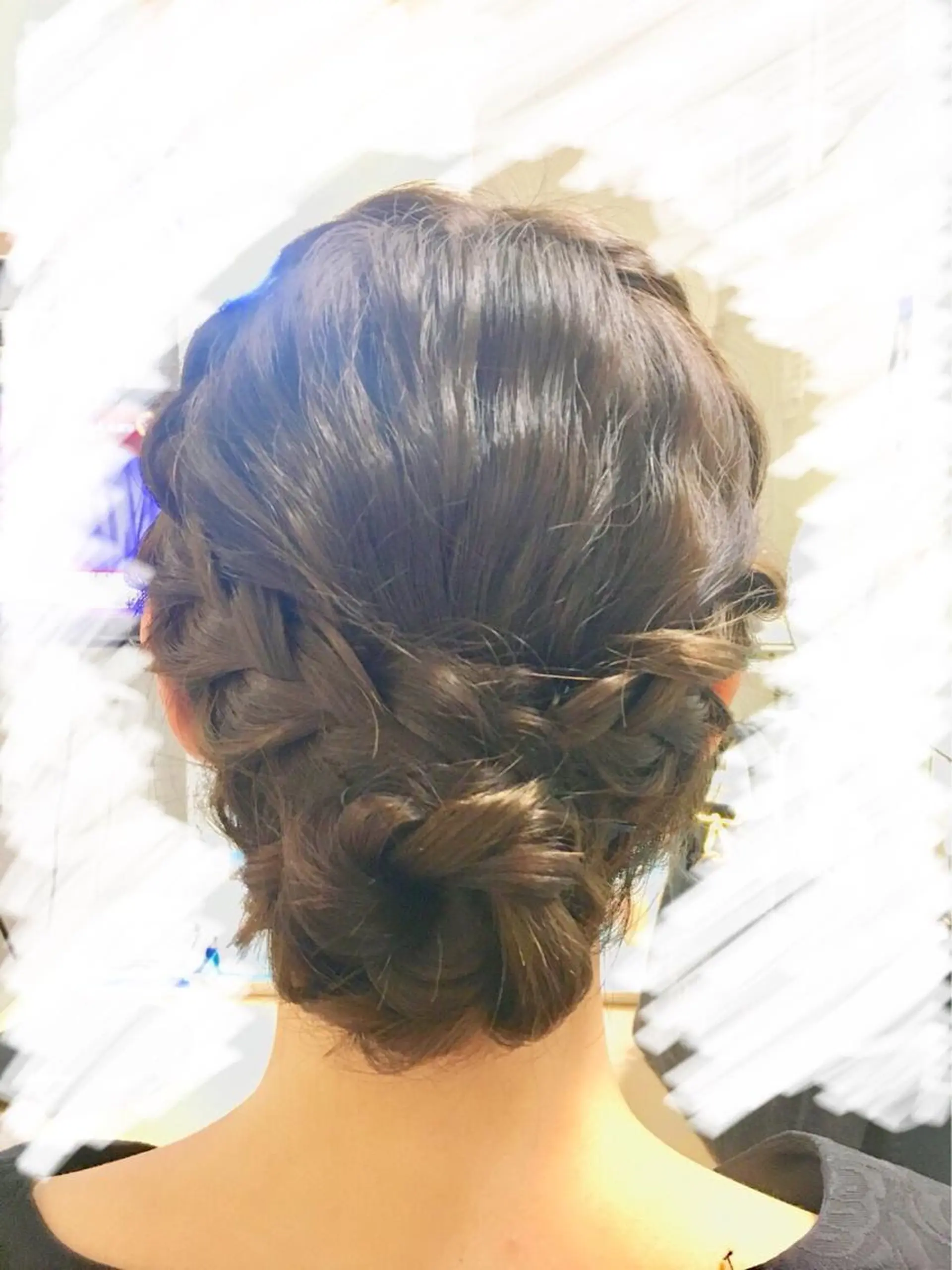 セミロング ヘアアレンジ 三つ編み 🍎みついじゅん🍏 ボブ指名No.1のヘアスタイル