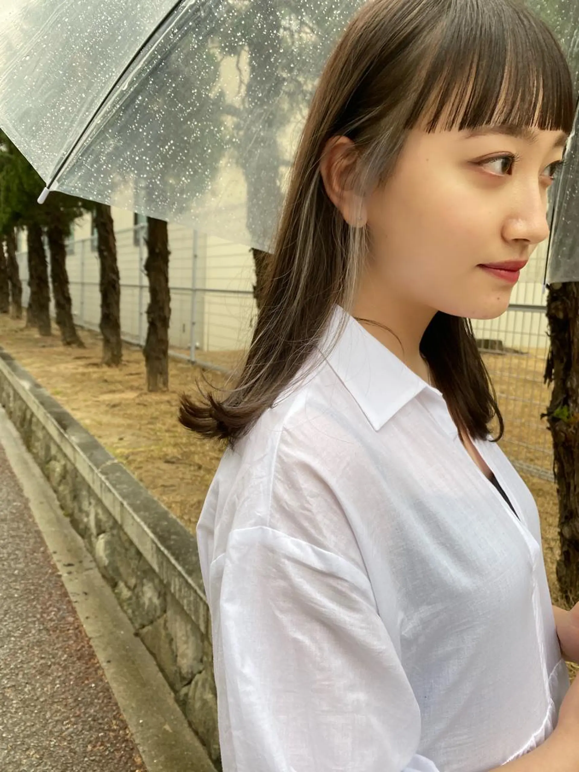 セミロング カラー イヤリングカラー Pia hair Design Yakuin所属・Pia ツボイ ケイタのヘアスタイル