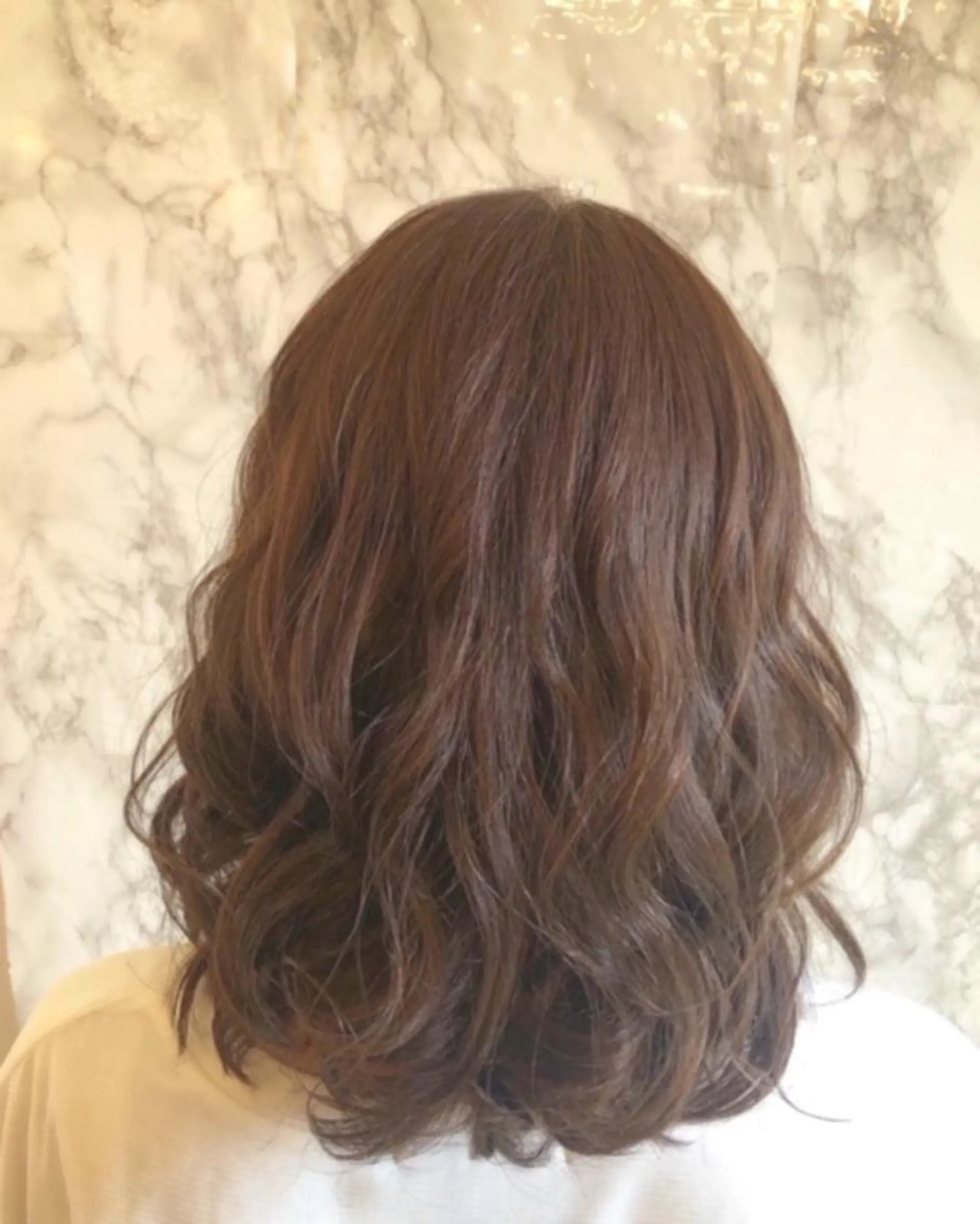 ミディアム カラー カット パーマ トリートメント 東中野🥇美容室 FLOW東中野店のヘアスタイル