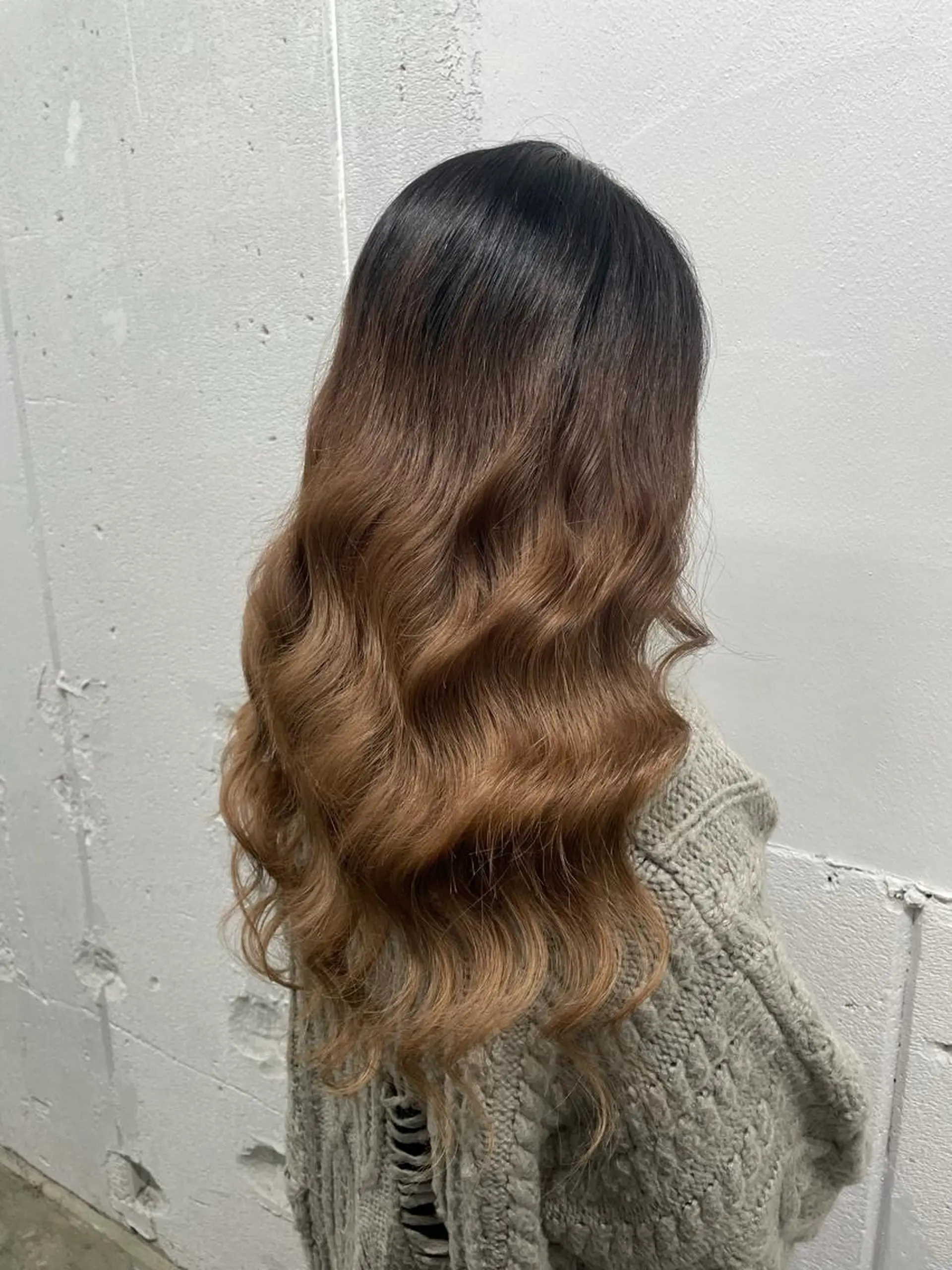 ロング カラー シールエクステ バレイヤージュ ミストバング ダブルカラー  フェイスフレーミング エクステ 🧡艶髪ちゅるん髪 🫧🧡YUKI❄️のヘアスタイル