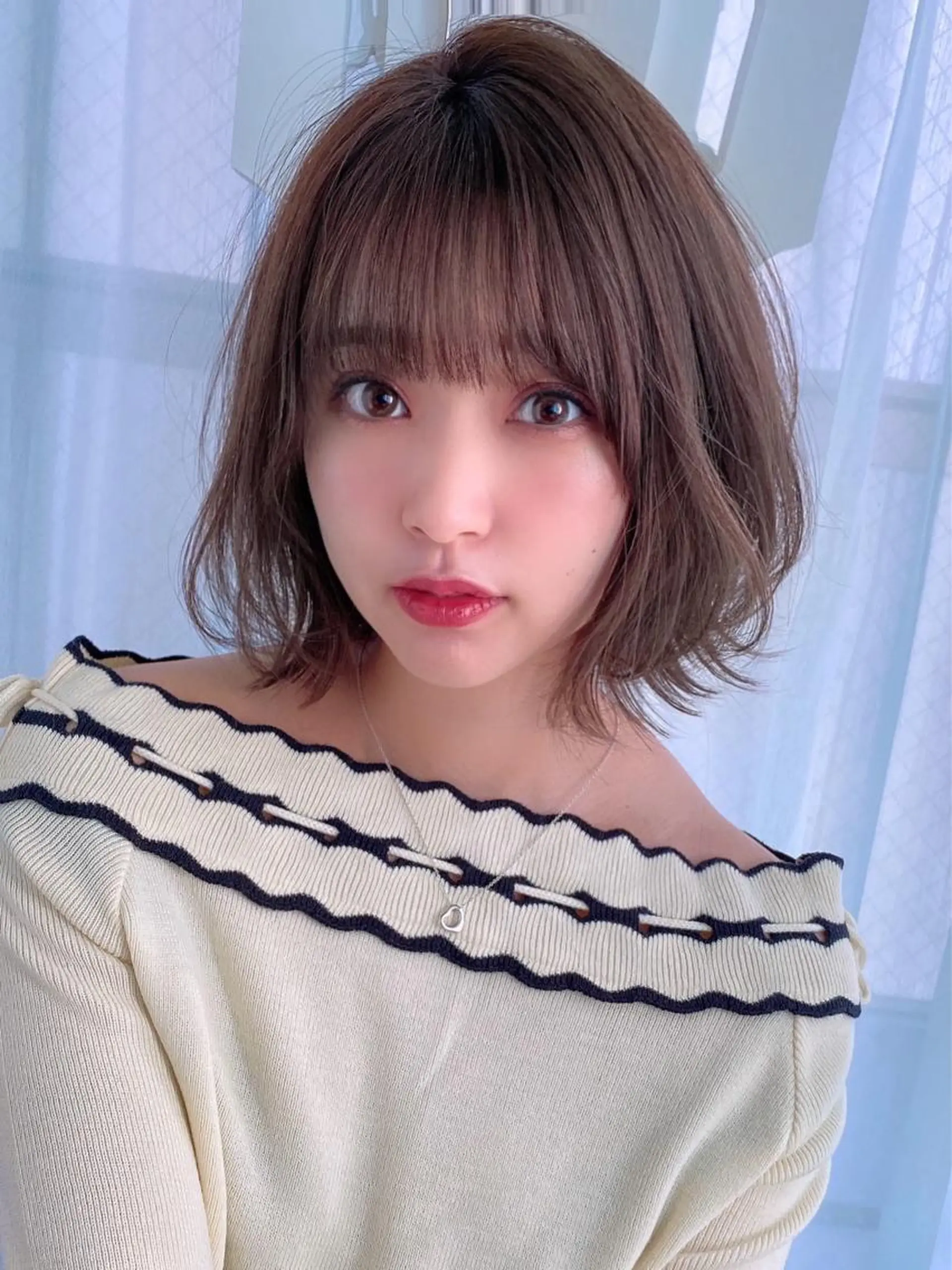 ショート カラー ボブ カット ヘアカラー トリートメント ツヤ髪になりたい方へ 🩷柴田知亜希のヘアスタイル