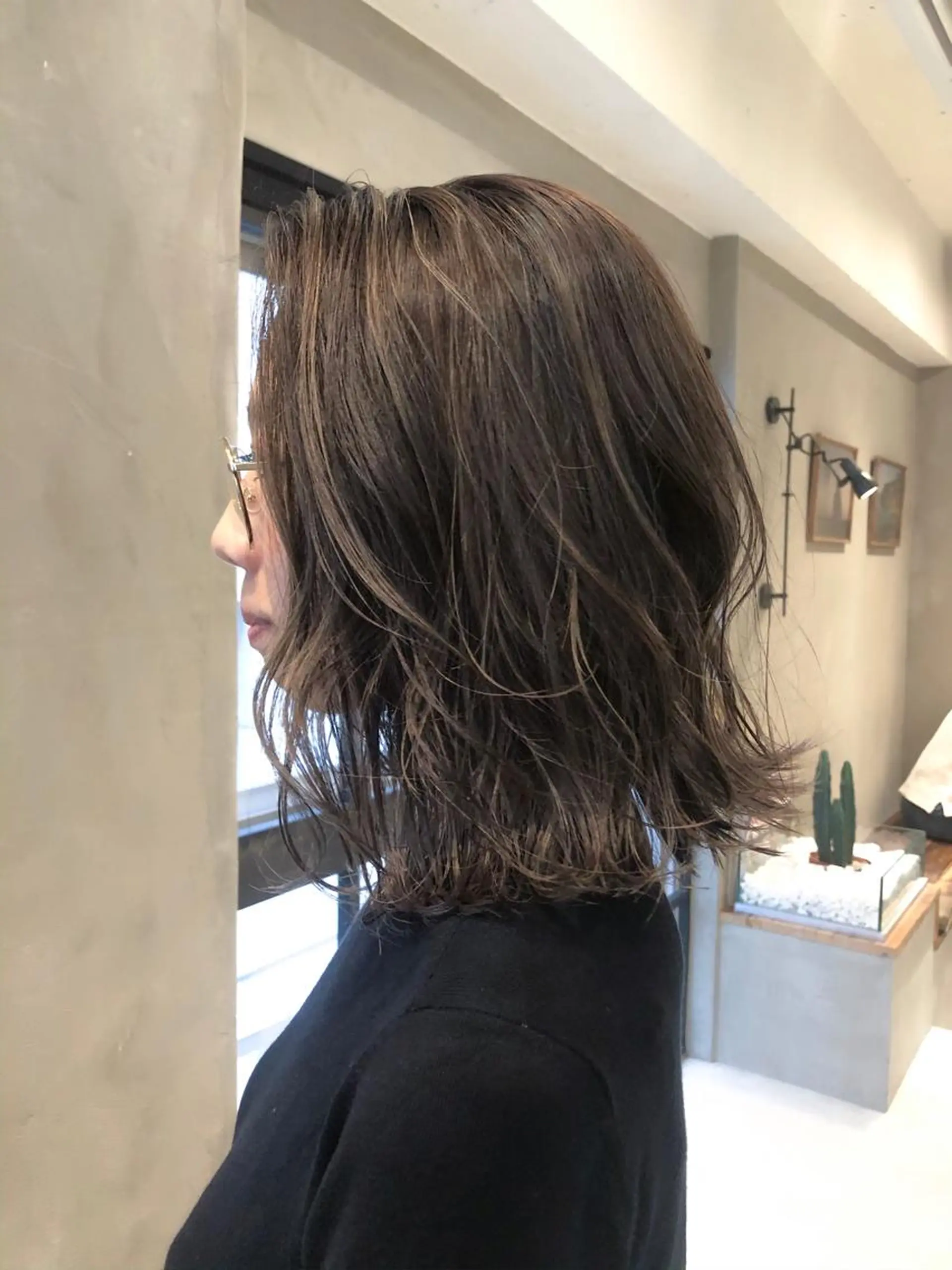 ミディアム カラー 韓国ヘア 店長NEGIのヘアスタイル