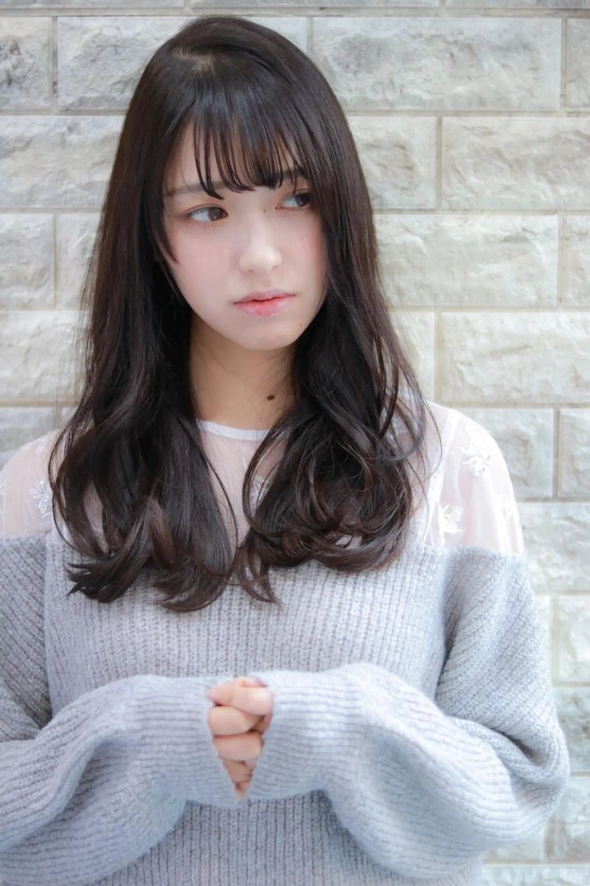 ロング 縮毛矯正 ほさか しんごのヘアスタイル