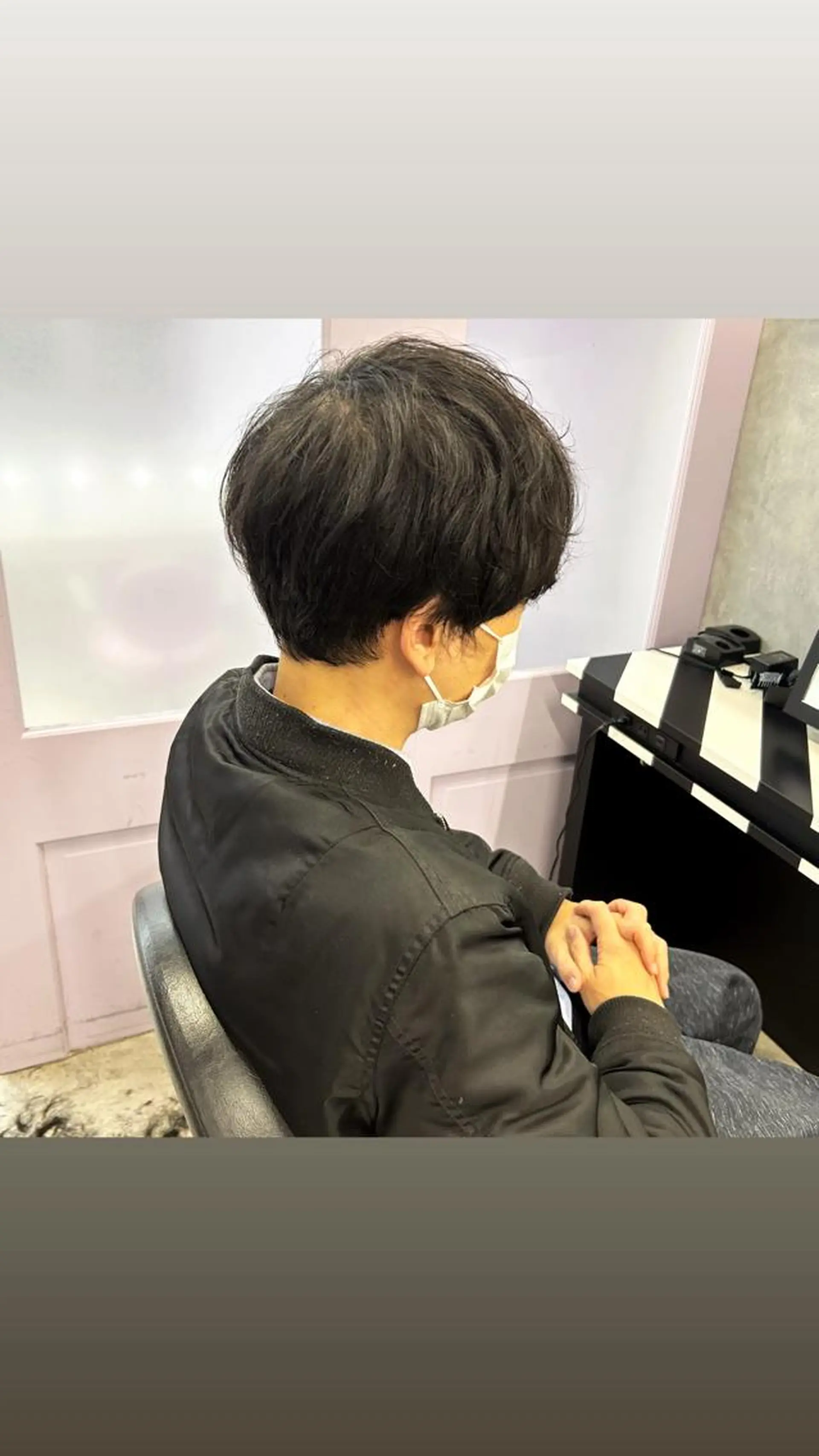 メンズ 縮毛矯正・髪質改善 特化 出納 直起のヘアスタイル