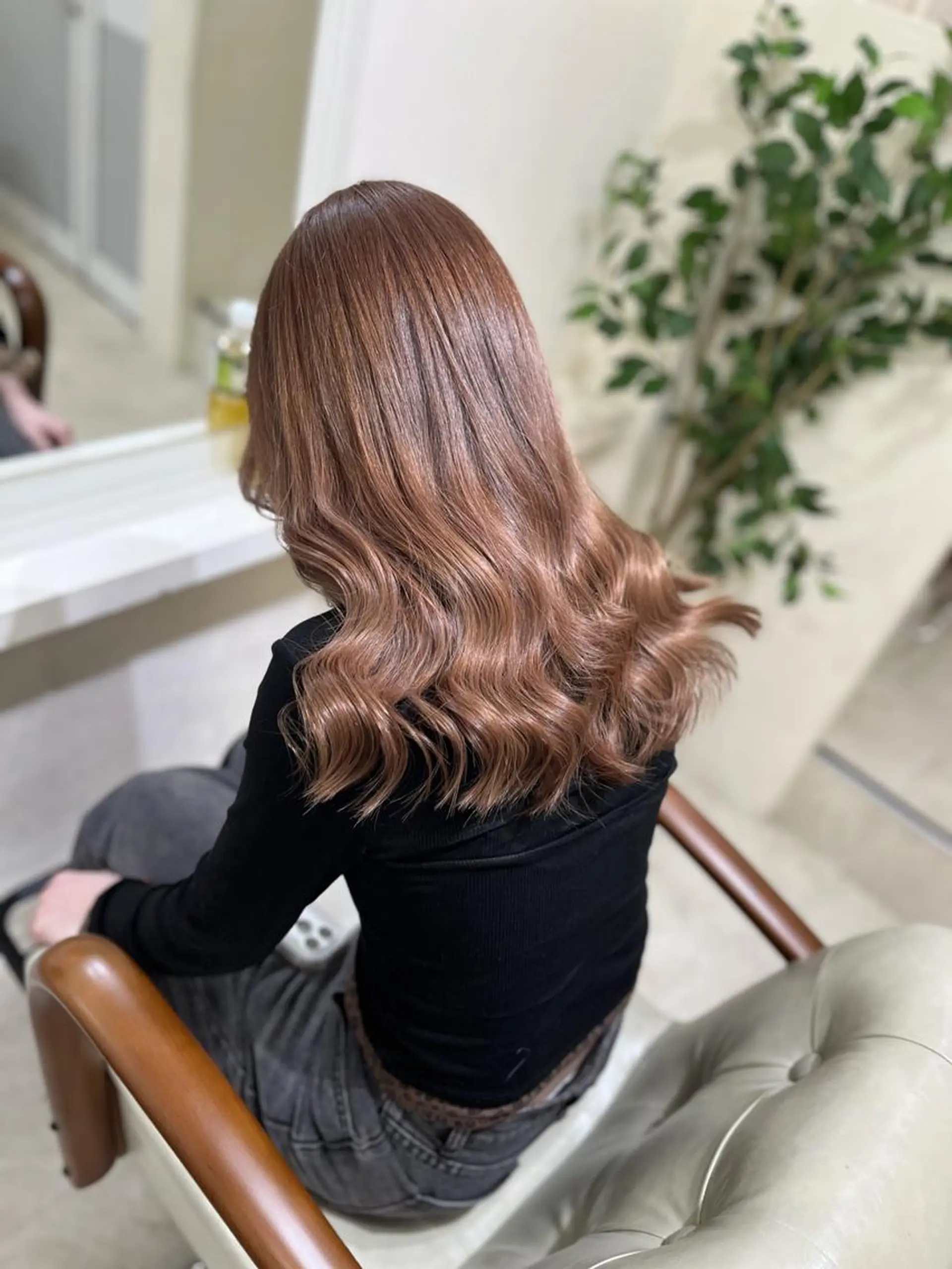 セミロング カラー ヘアカラー トリートメント ミルクティー量産💙 💙ブリーチ特化💙のヘアスタイル