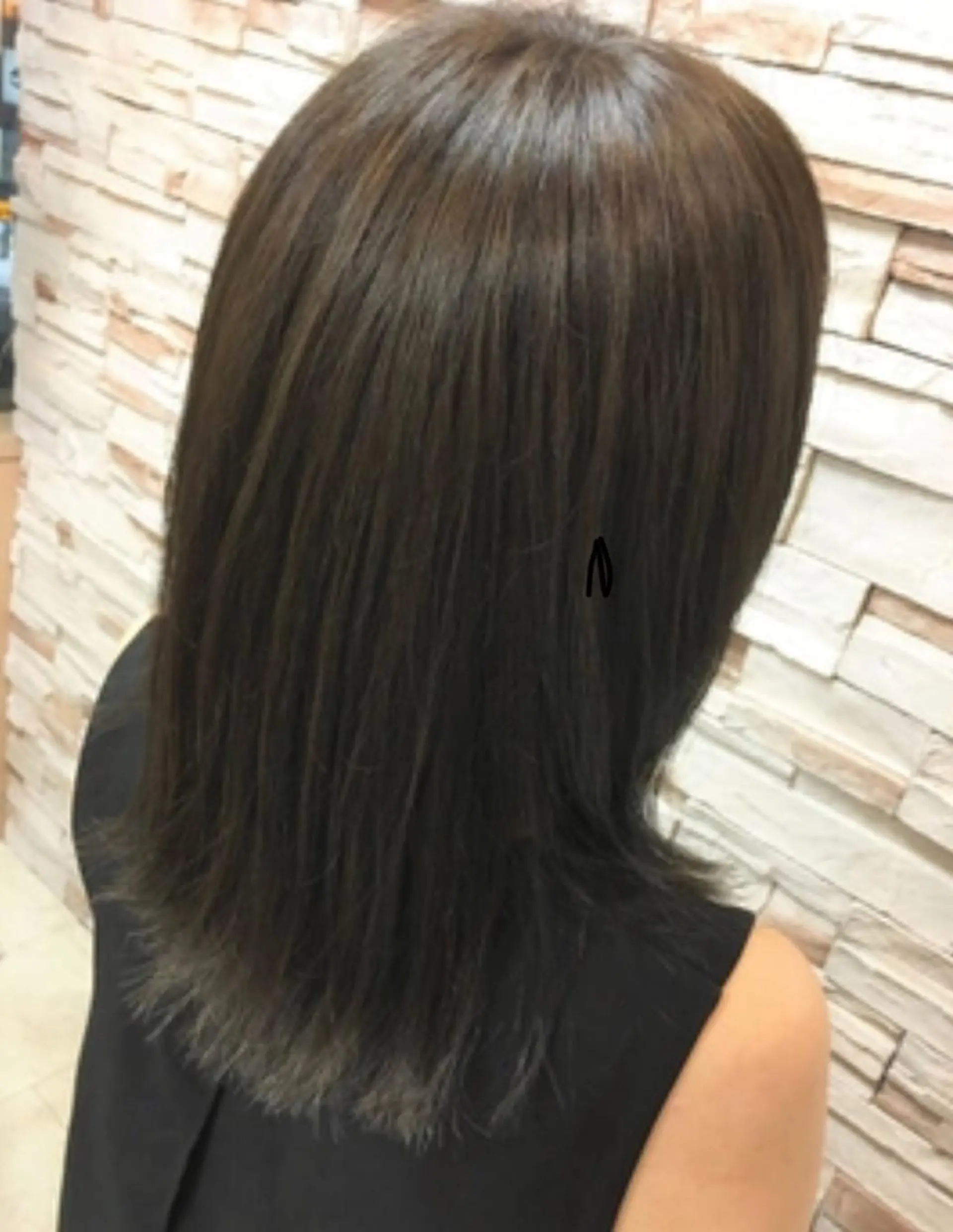 ミディアム カラー イルミナカラー 外ハネヘア BLANCfIL-ブランフィル-所属・ササキ トモコのヘアスタイル