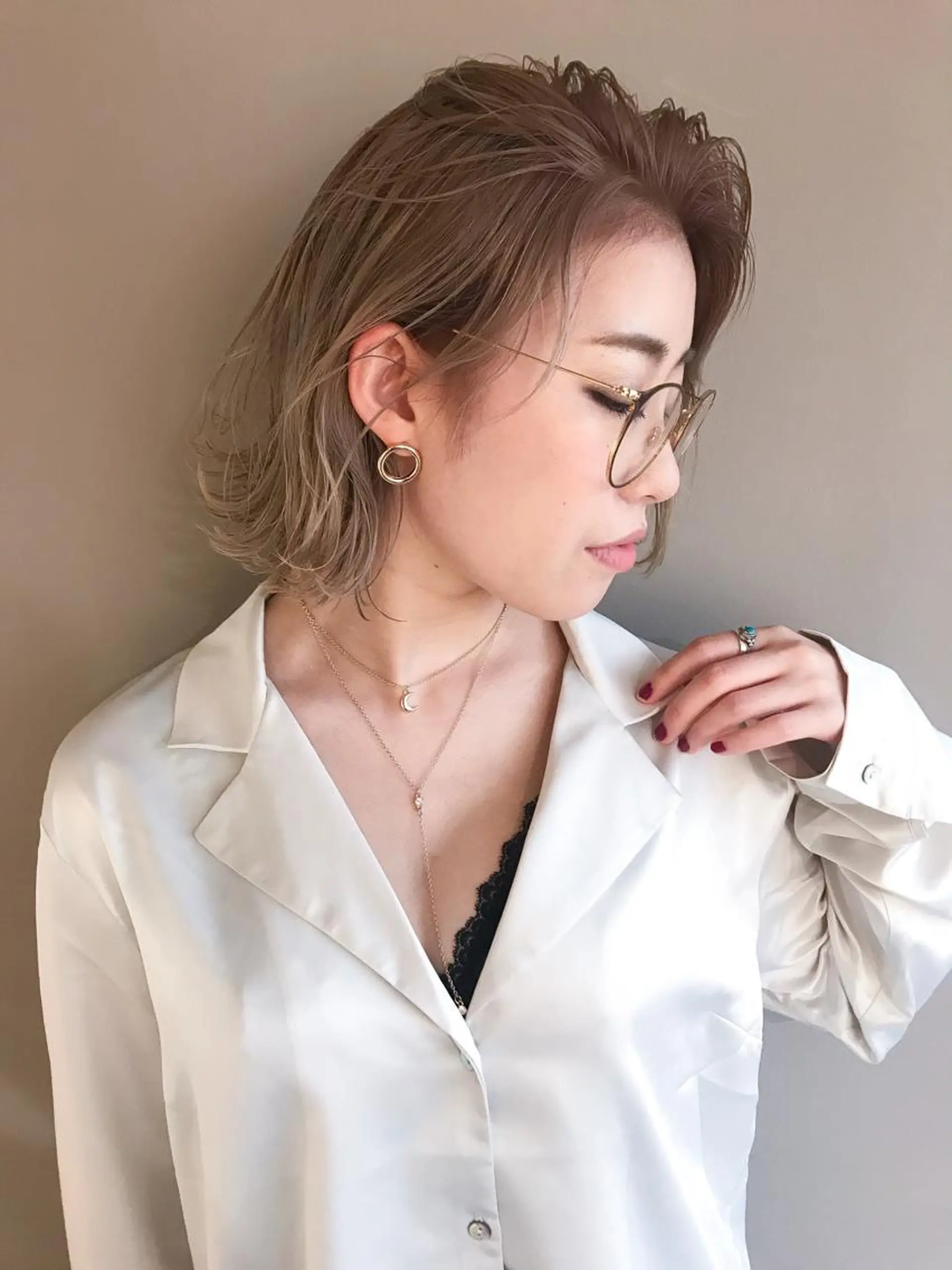 ショート カラー ハイトーンカラー 🇨🇳ワンホンヘア 下田鉄也のヘアスタイル