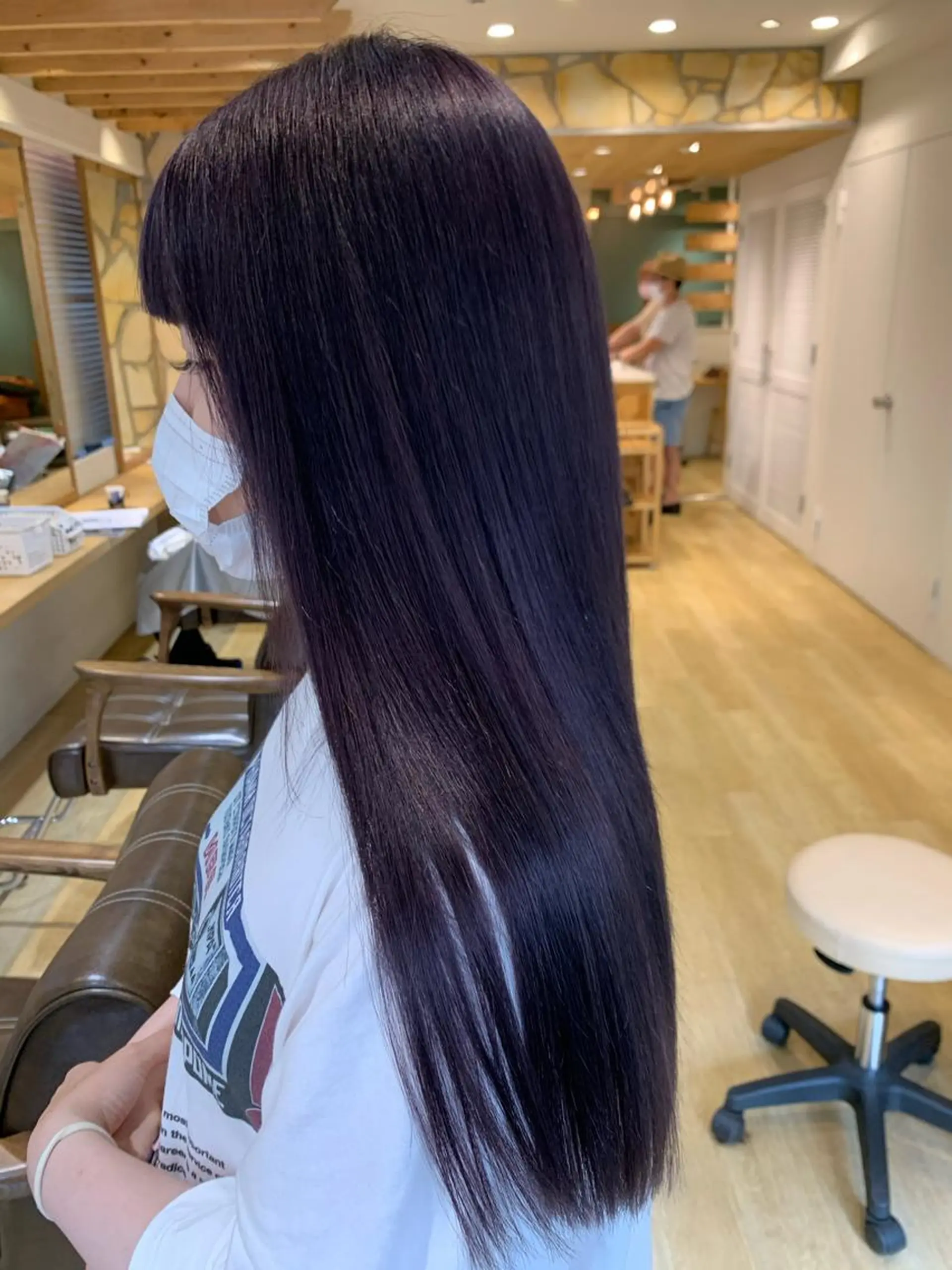 ロング パープルカラー ヘアカラー トリートメント 渋谷ハイトーン/ デザインカラー阿部のヘアスタイル