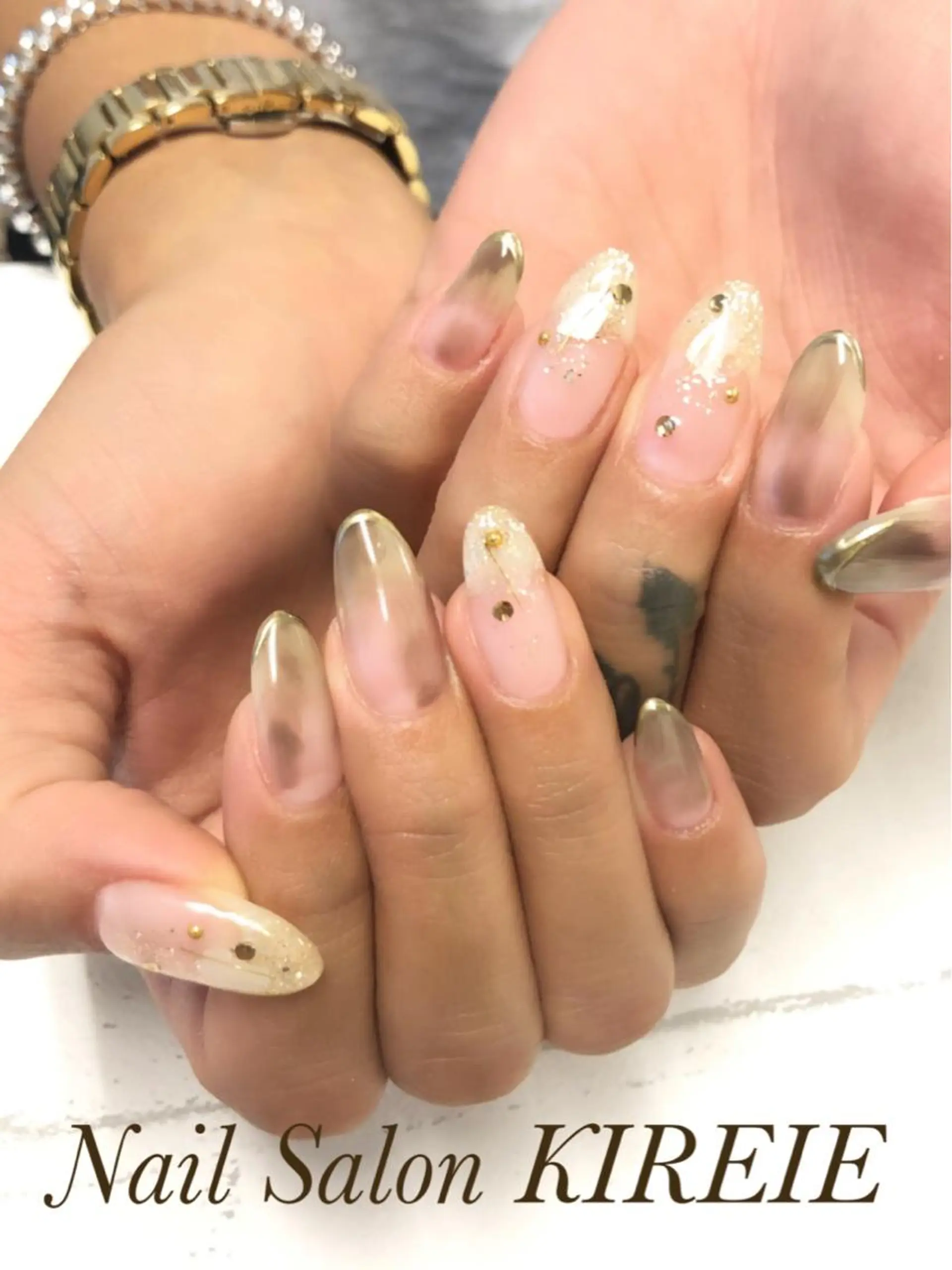 カラー ネイル ニュアンスネイル KIREIE NAILSのネイルデザイン