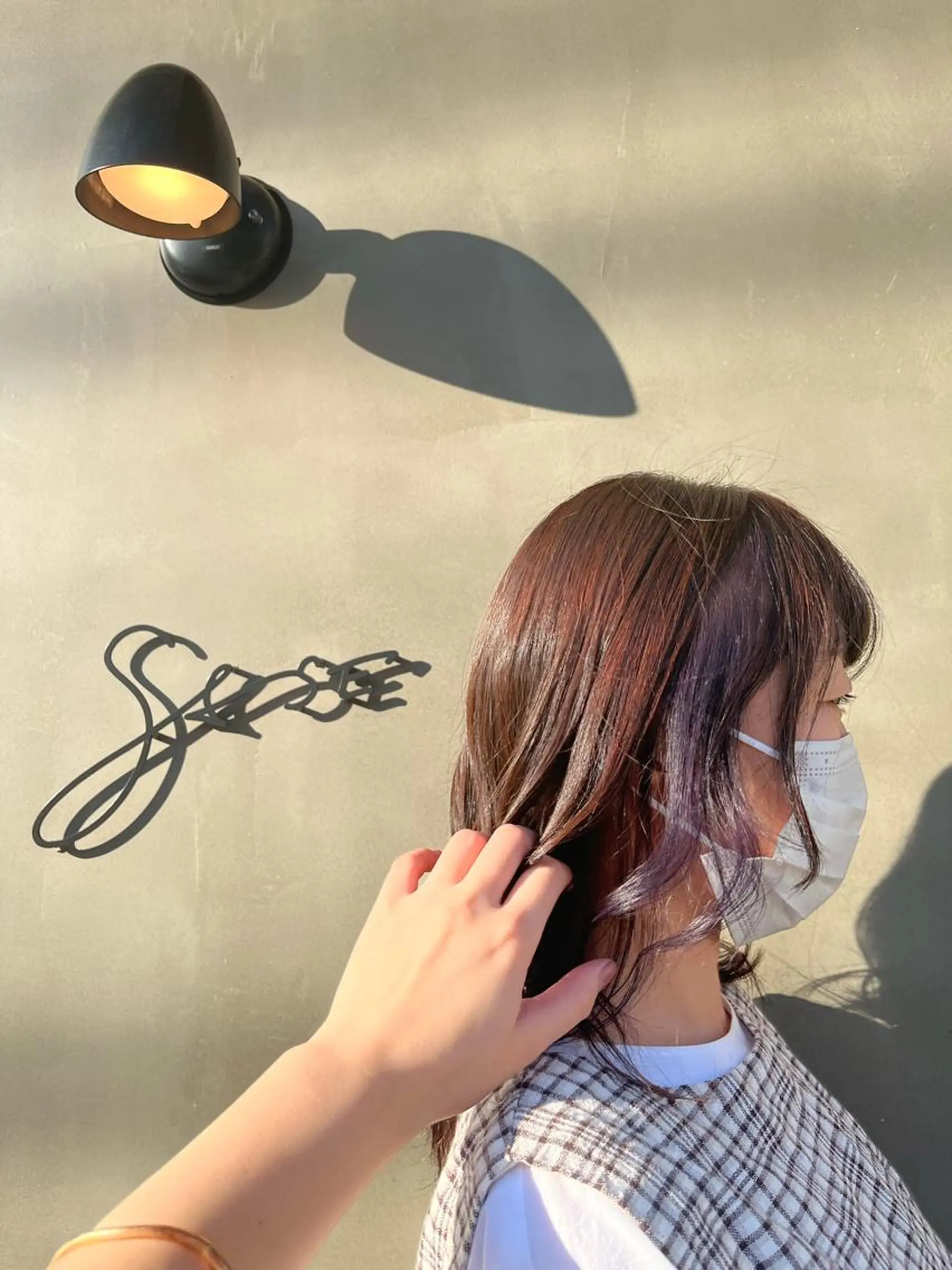 セミロング カラー アッシュ ベージュカラー ブリーチ ケアブリーチ ダブルカラー 🌼あんなtrend color🌼のヘアスタイル