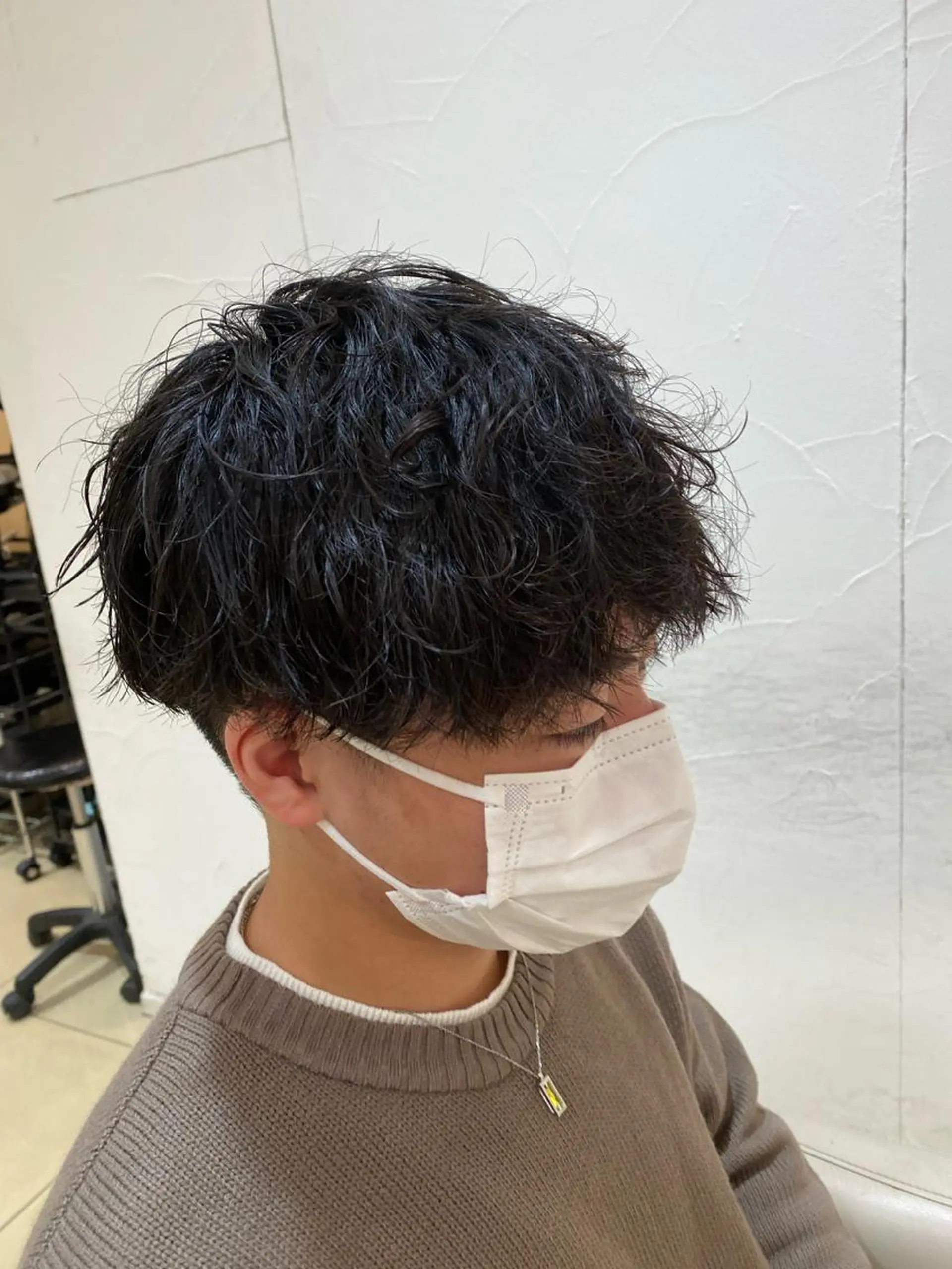 ショート パーマ メンズ カット パーマ メンズ特化型美容師 栗山勇人のヘアスタイル