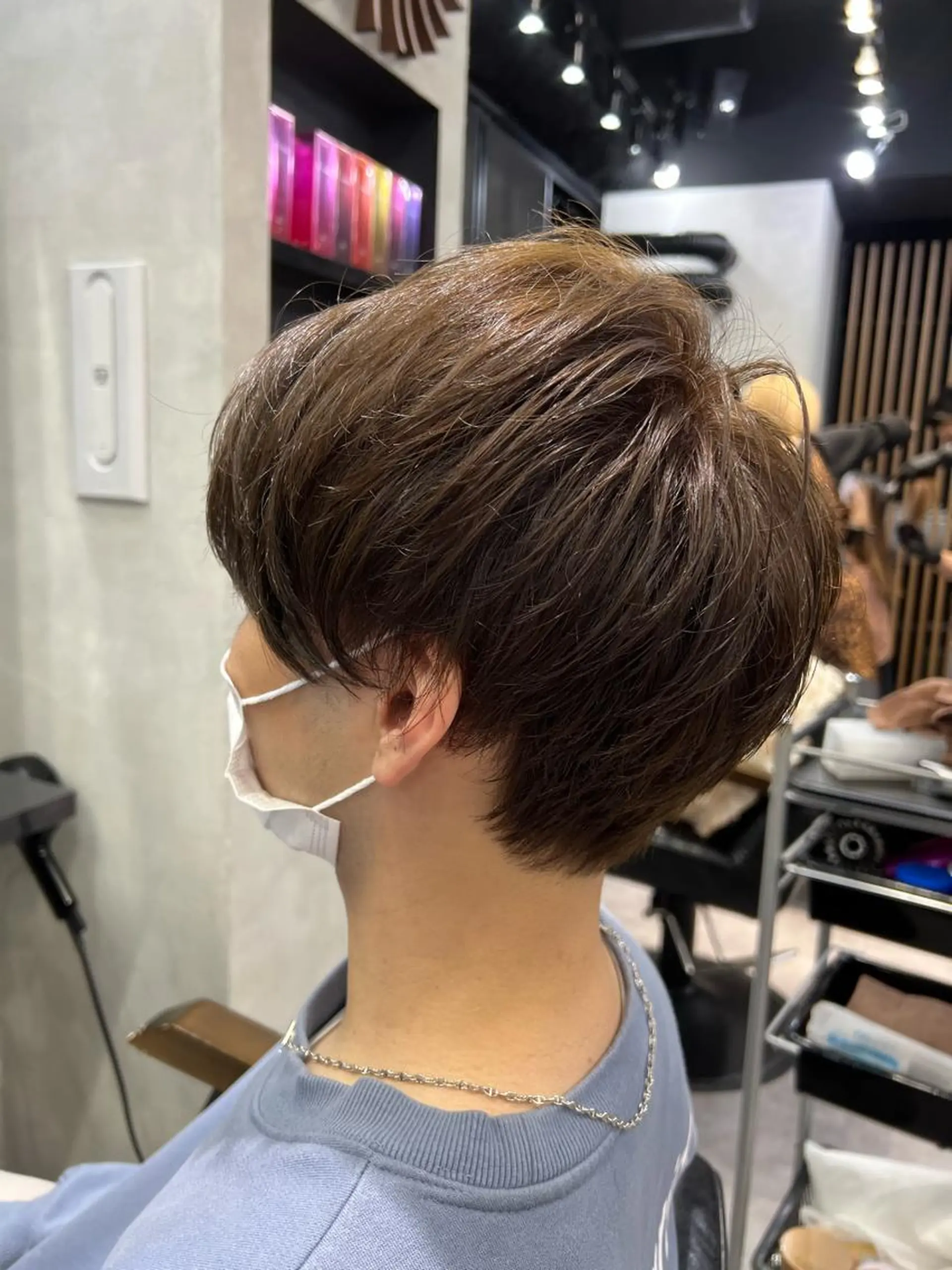 ショート カラー ヘアアレンジ メンズ 個室で似合わせ好印象 🧡外山弥千代のヘアスタイル