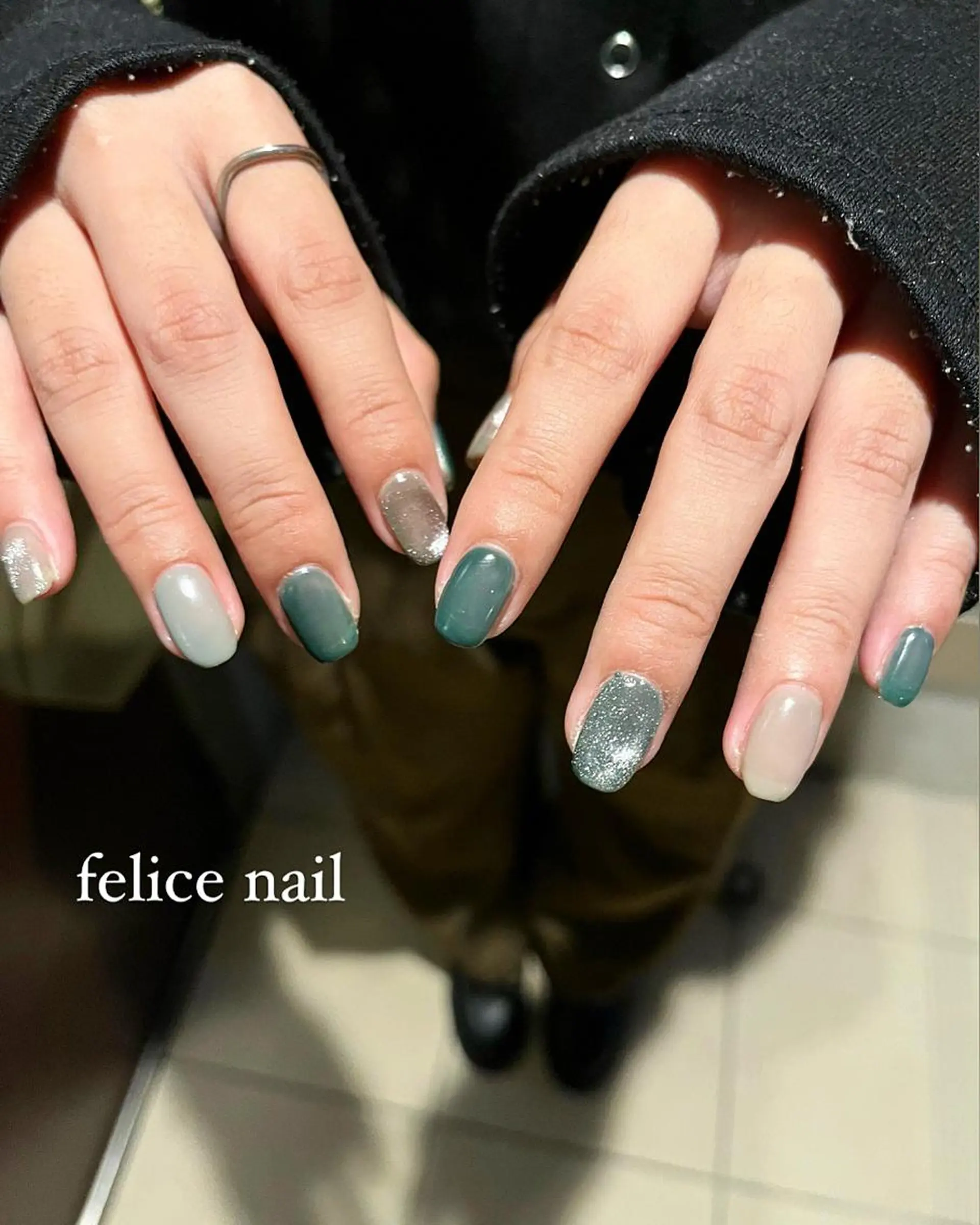 ネイル ブルー felice nailのネイルデザイン